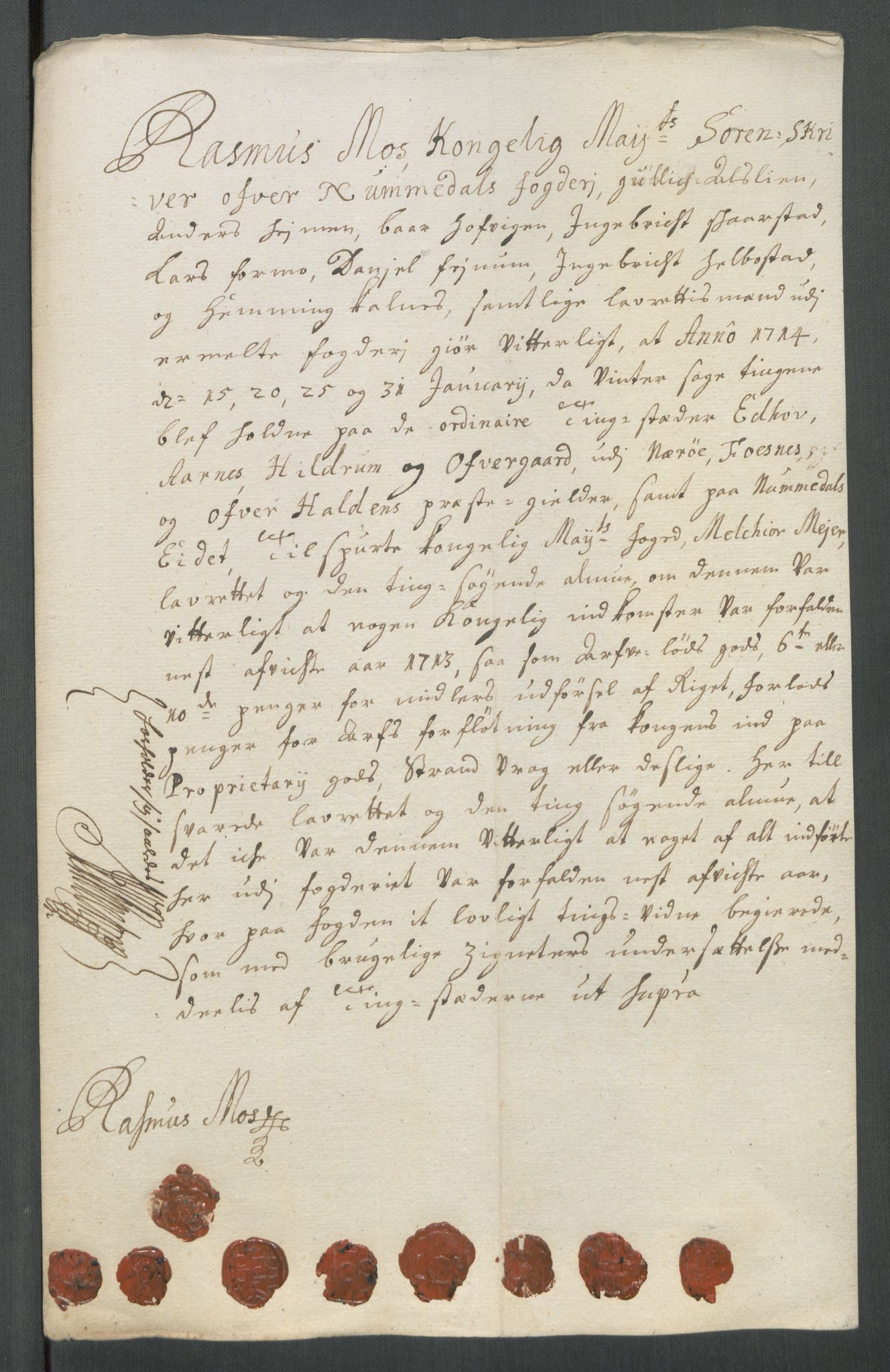 Rentekammeret inntil 1814, Reviderte regnskaper, Fogderegnskap, AV/RA-EA-4092/R64/L4434: Fogderegnskap Namdal, 1713, p. 200