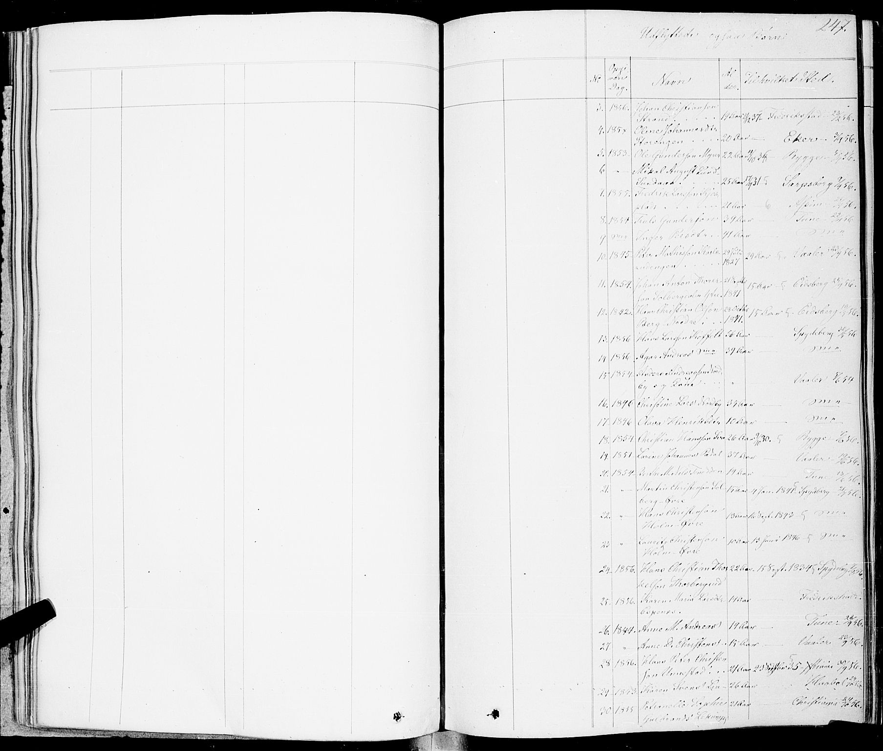 Skiptvet prestekontor Kirkebøker, AV/SAO-A-20009/F/Fa/L0006: Parish register (official) no. 6, 1839-1860, p. 247