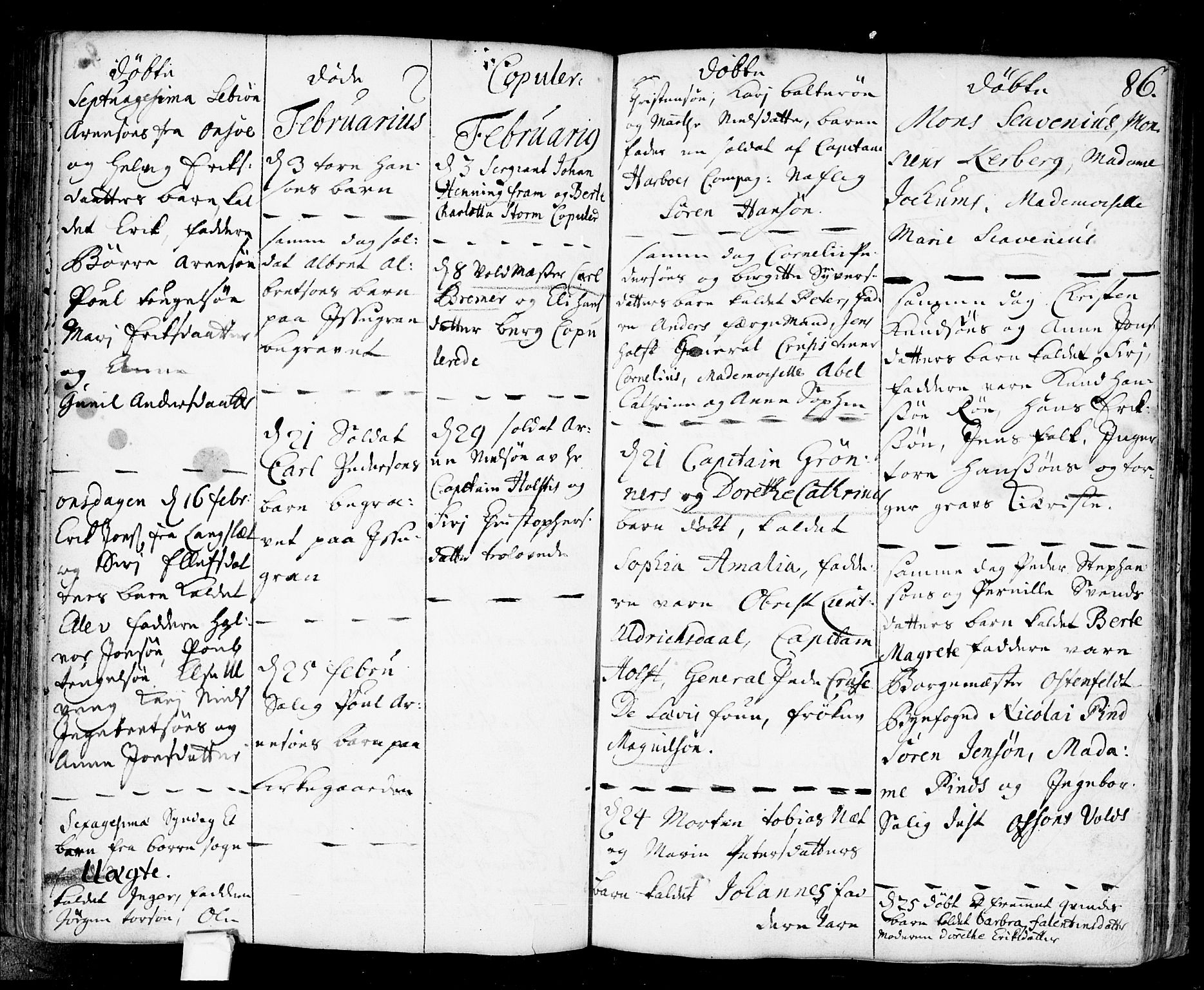 Fredrikstad prestekontor Kirkebøker, SAO/A-11082/F/Fa/L0001: Parish register (official) no. 1, 1717-1731, p. 86