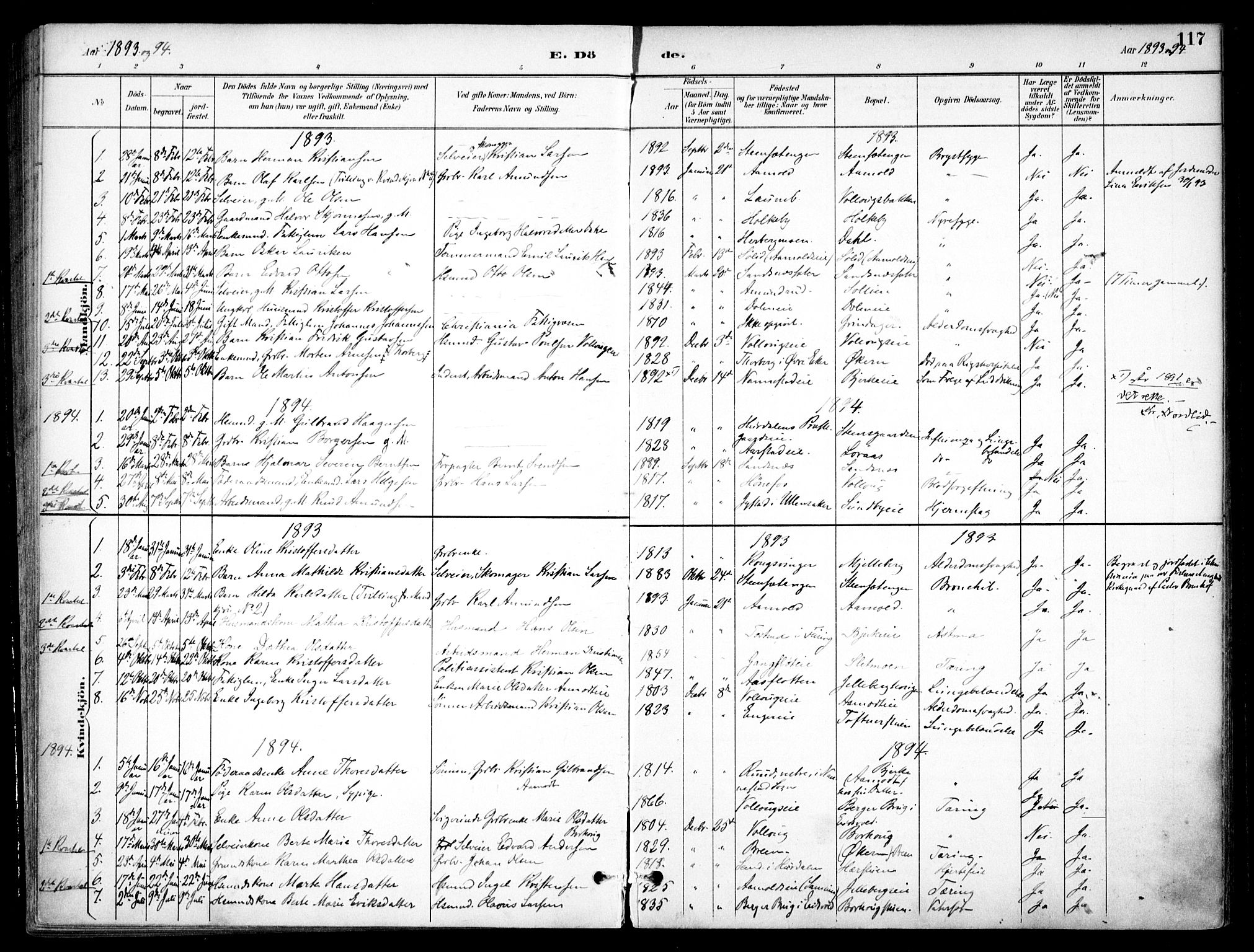 Nannestad prestekontor Kirkebøker, SAO/A-10414a/F/Fc/L0002: Parish register (official) no. III 2, 1893-1907, p. 117