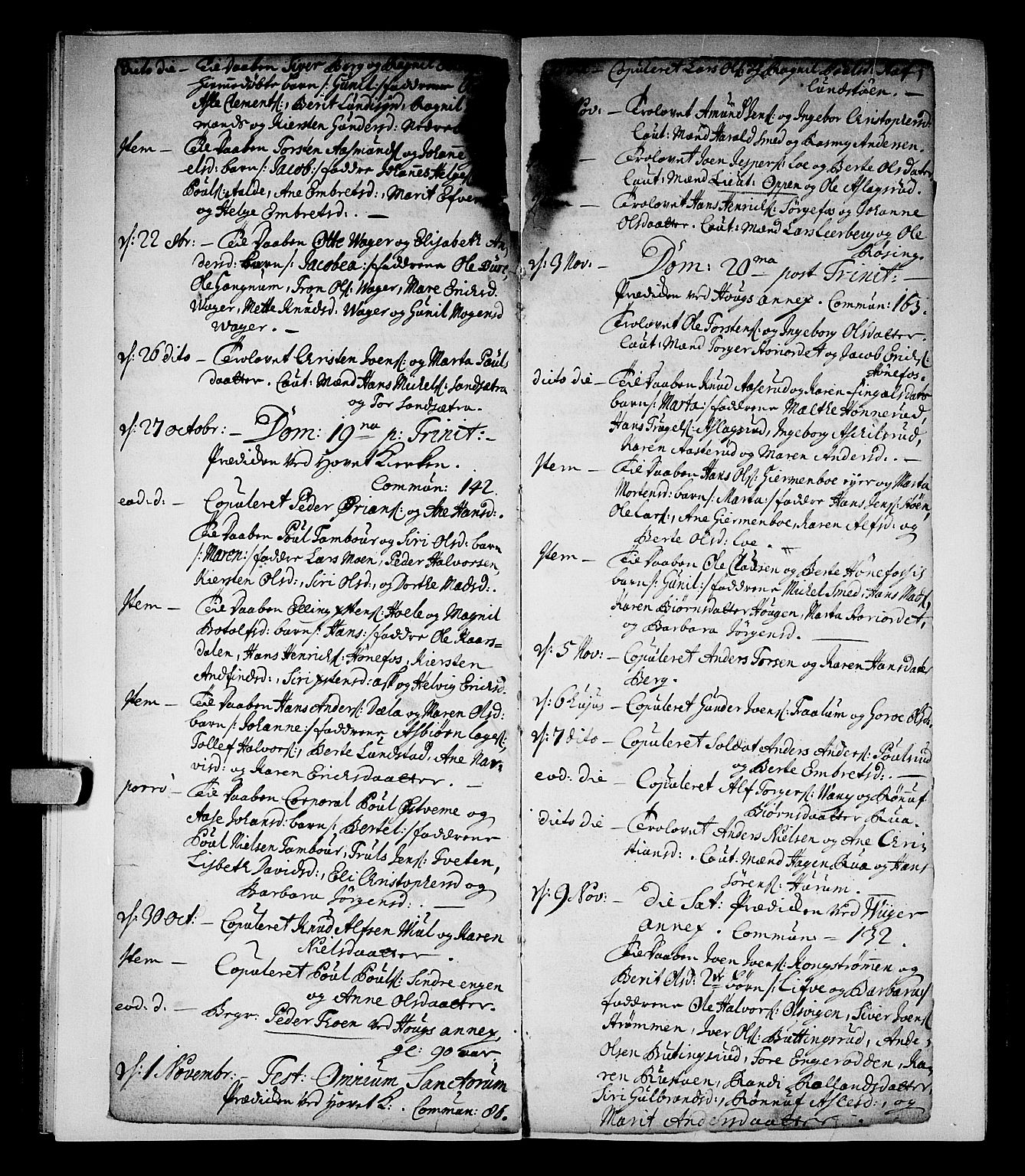 Norderhov kirkebøker, AV/SAKO-A-237/F/Fa/L0002b: Parish register (official) no. 2B, 1726-1739, p. 294-295