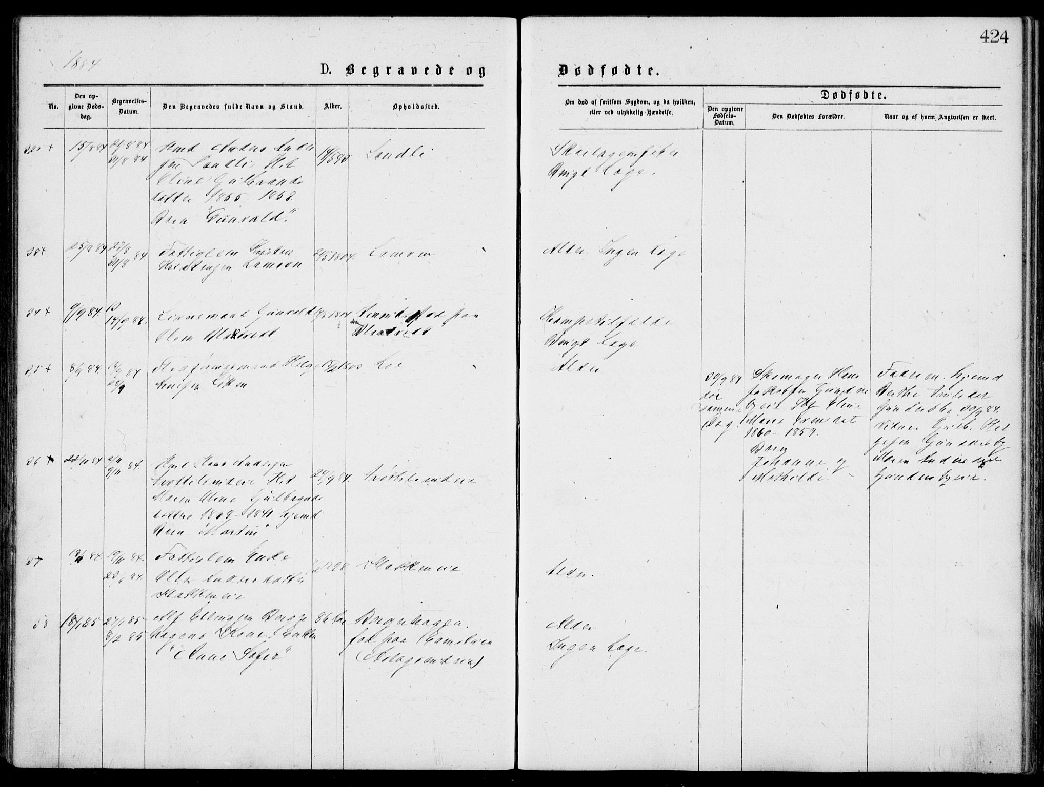 Norderhov kirkebøker, SAKO/A-237/G/Gb/L0001: Parish register (copy) no. II 1, 1876-1899, p. 424