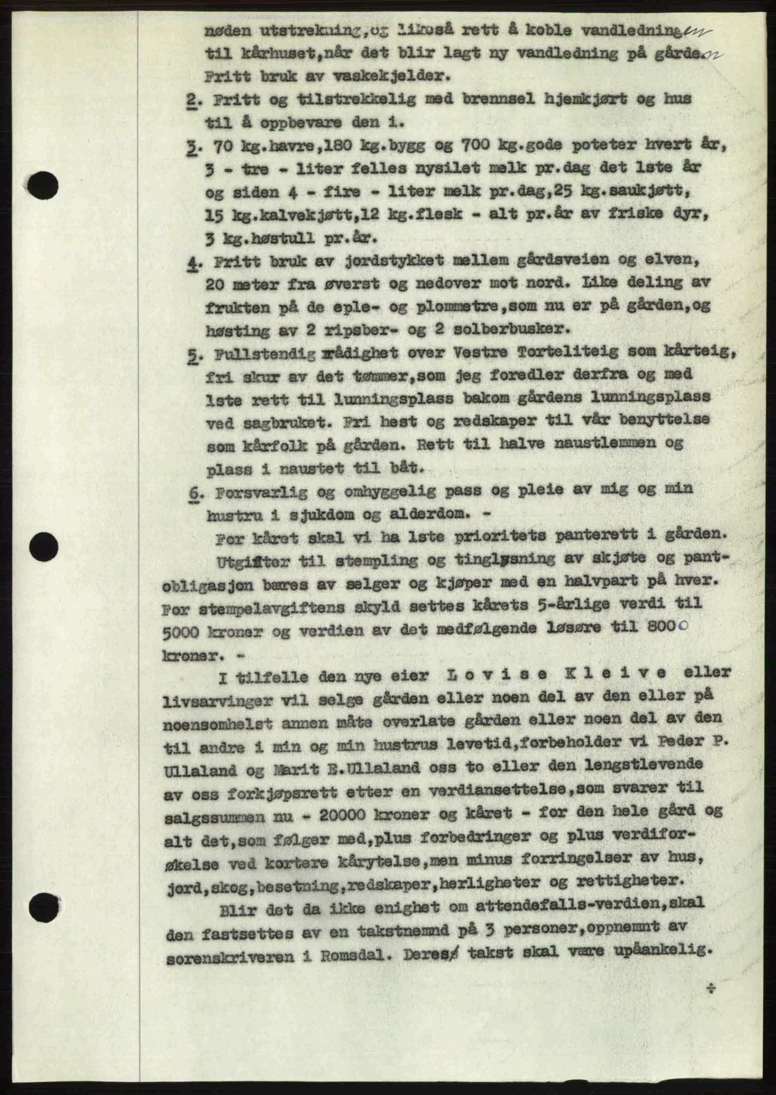 Romsdal sorenskriveri, AV/SAT-A-4149/1/2/2C: Mortgage book no. A27, 1948-1948, Diary no: : 2908/1948