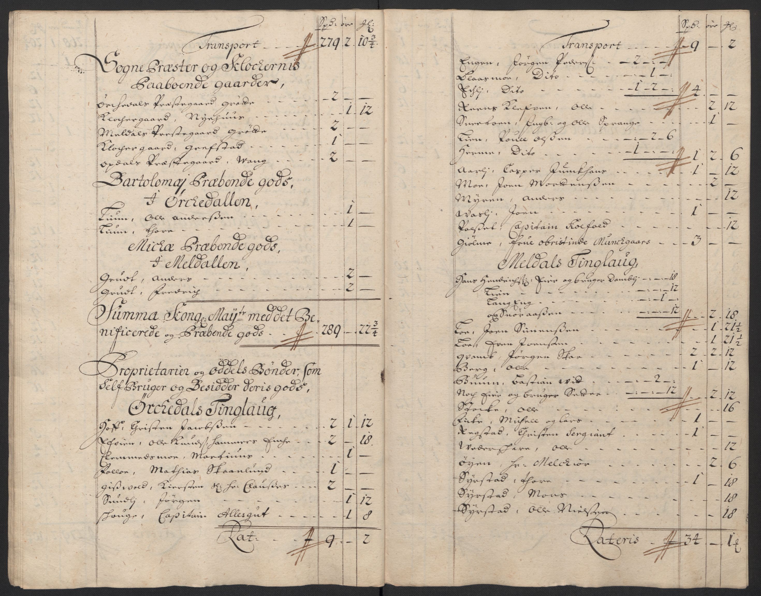 Rentekammeret inntil 1814, Reviderte regnskaper, Fogderegnskap, RA/EA-4092/R60/L3955: Fogderegnskap Orkdal og Gauldal, 1705, p. 233