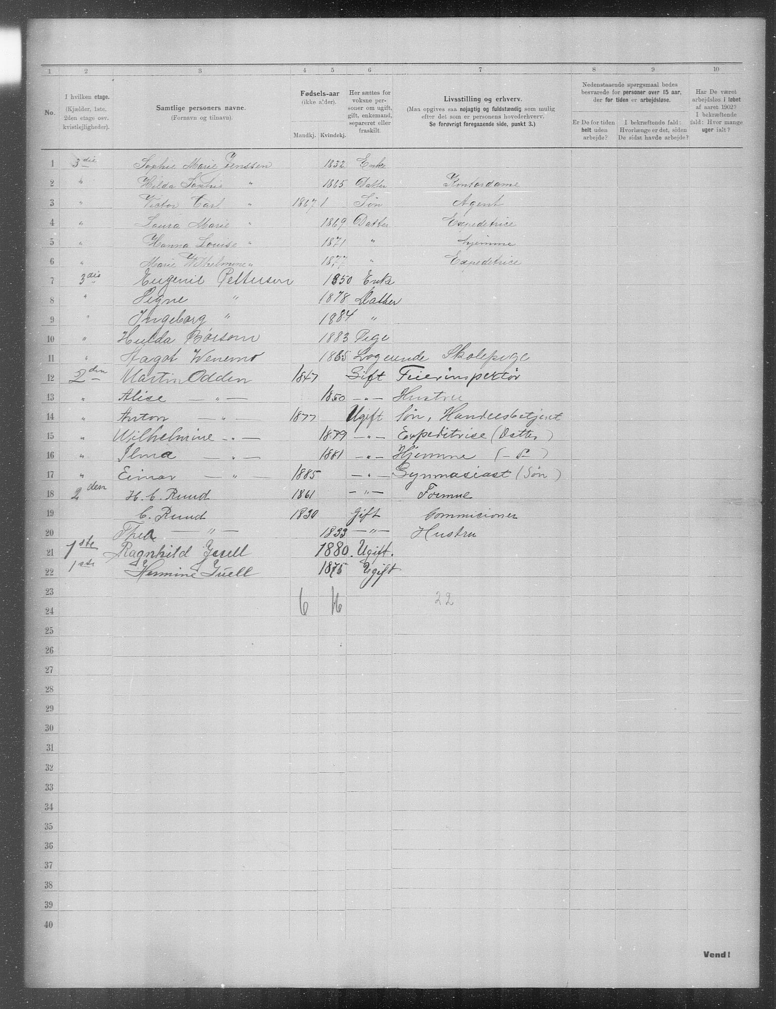 OBA, Municipal Census 1902 for Kristiania, 1902, p. 23573