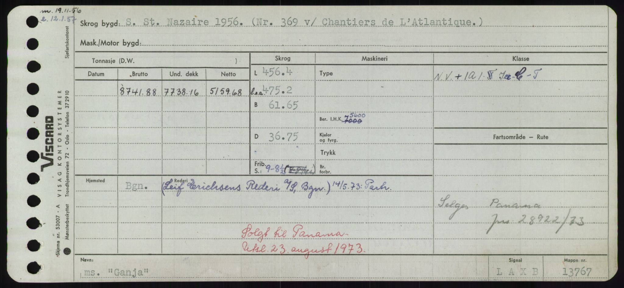 Sjøfartsdirektoratet med forløpere, Skipsmålingen, RA/S-1627/H/Hd/L0012: Fartøy, G-Glø, p. 51