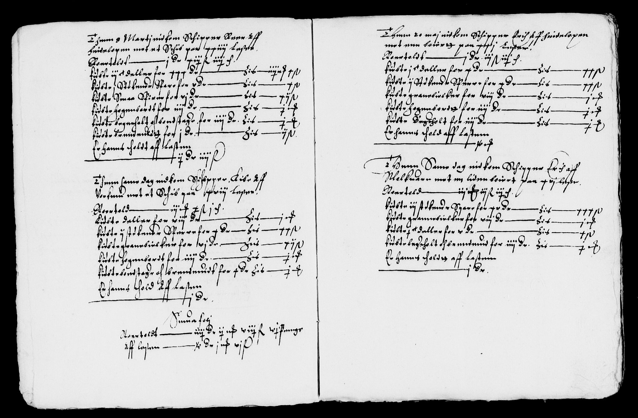 Rentekammeret inntil 1814, Reviderte regnskaper, Lensregnskaper, AV/RA-EA-5023/R/Rb/Rbo/L0001: Tønsberg len, 1584-1612