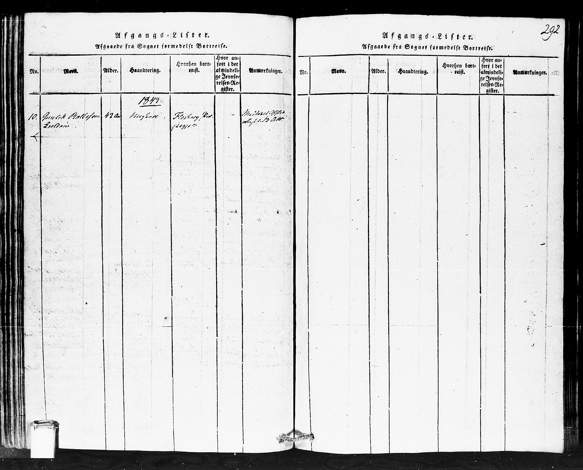 Gransherad kirkebøker, AV/SAKO-A-267/F/Fb/L0002: Parish register (official) no. II 2, 1815-1843, p. 292