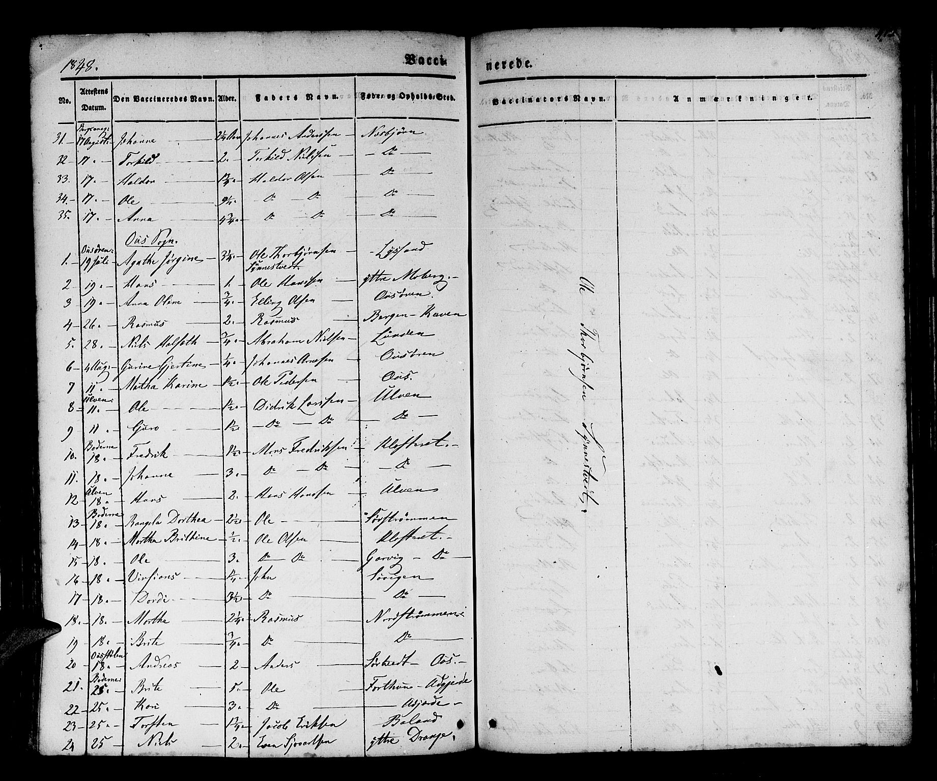 Os sokneprestembete, SAB/A-99929: Parish register (official) no. A 15, 1839-1851, p. 413