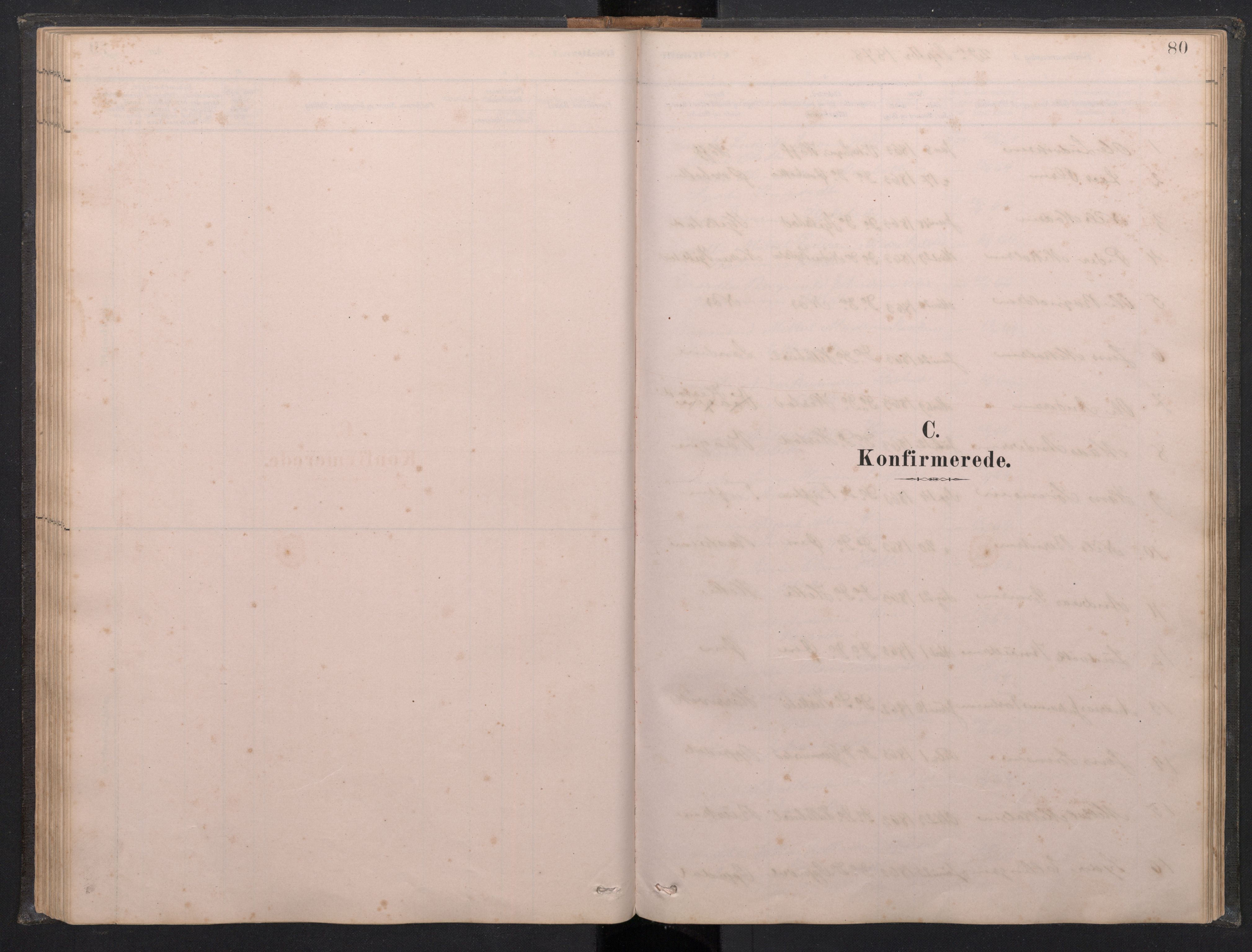 Gaular sokneprestembete, AV/SAB-A-80001/H/Hab: Parish register (copy) no. C 3, 1878-1897, p. 79b-80a