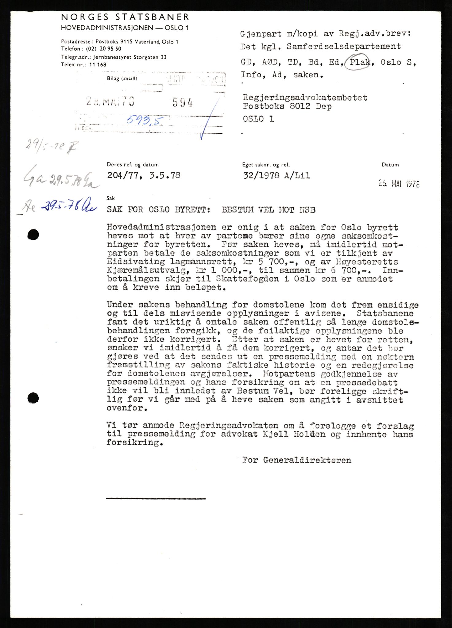 Norges statsbaner, Hovedadministrasjonen, Plankontoret for Oslo S, AV/RA-S-5410/D/L0171: Driftsbanegården. Øvrige driftsbanegårder, 1976-1978, p. 202