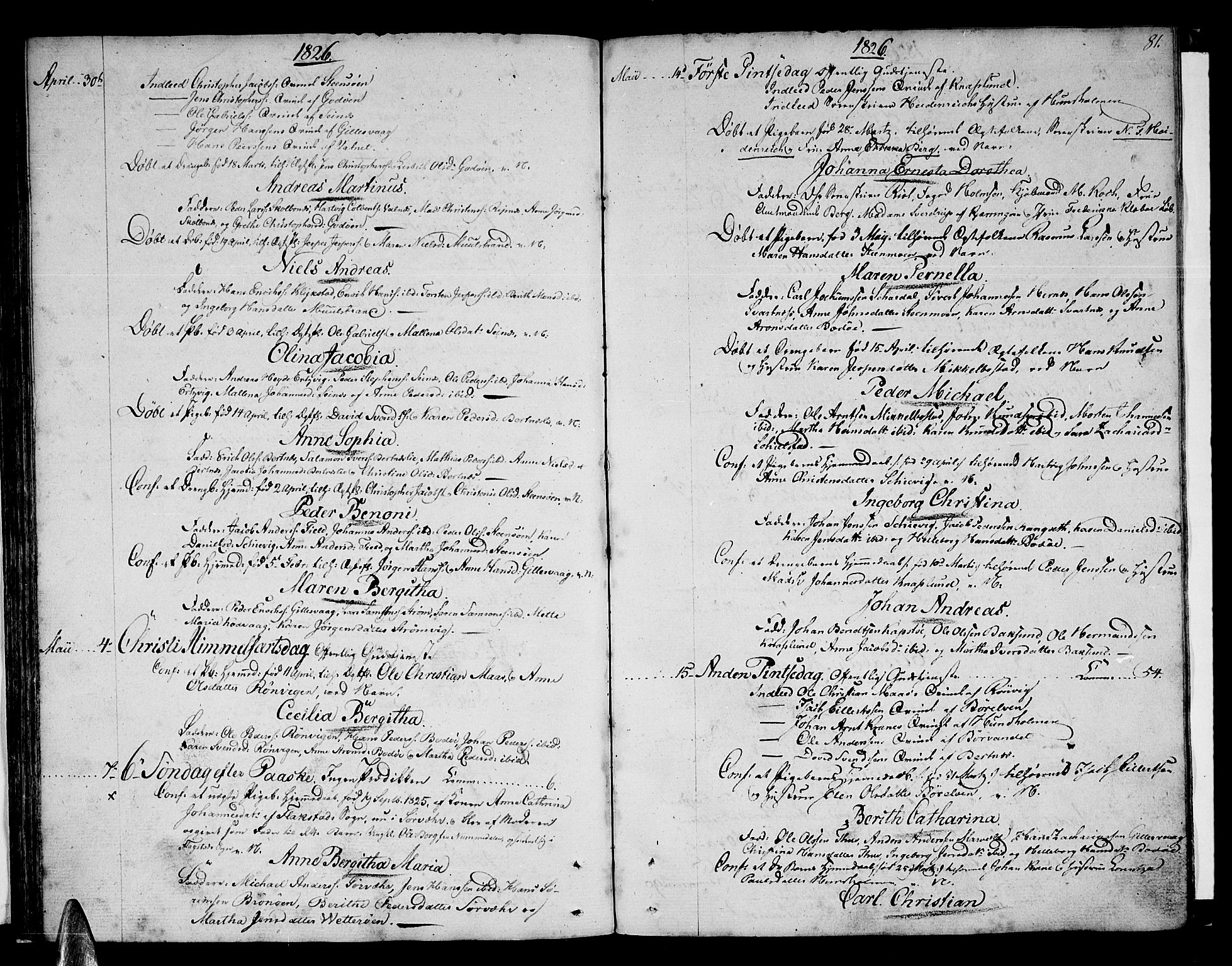 Ministerialprotokoller, klokkerbøker og fødselsregistre - Nordland, SAT/A-1459/801/L0005: Parish register (official) no. 801A05, 1818-1834, p. 81