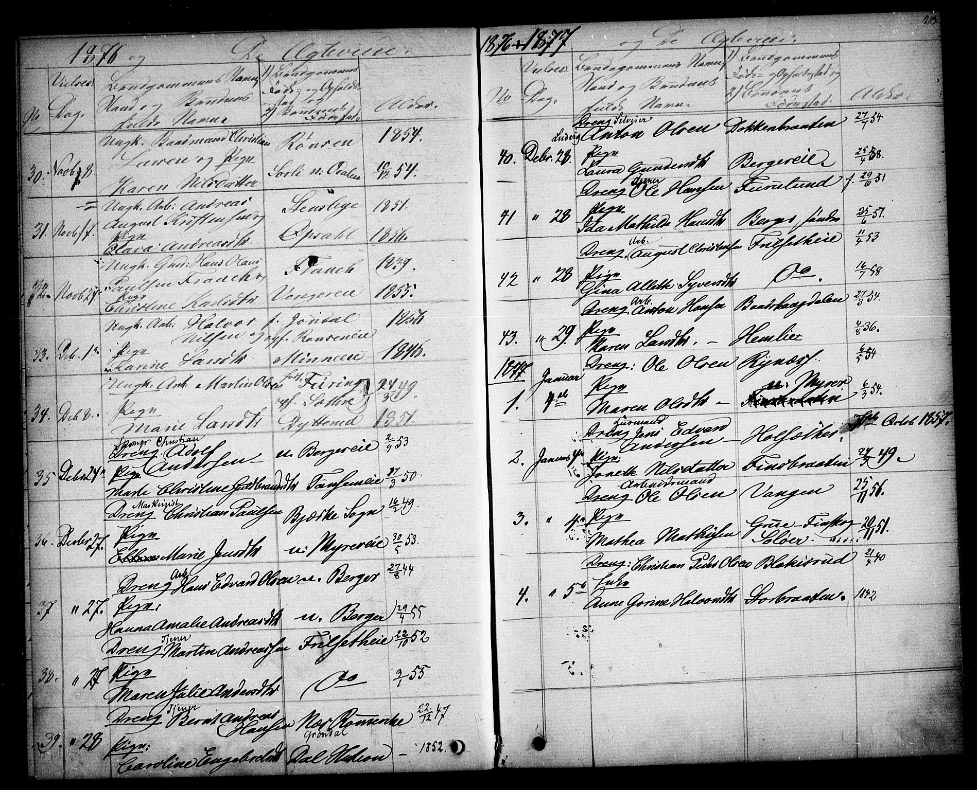 Eidsvoll prestekontor Kirkebøker, SAO/A-10888/G/Ga/L0003: Parish register (copy) no. I 3, 1871-1877, p. 203
