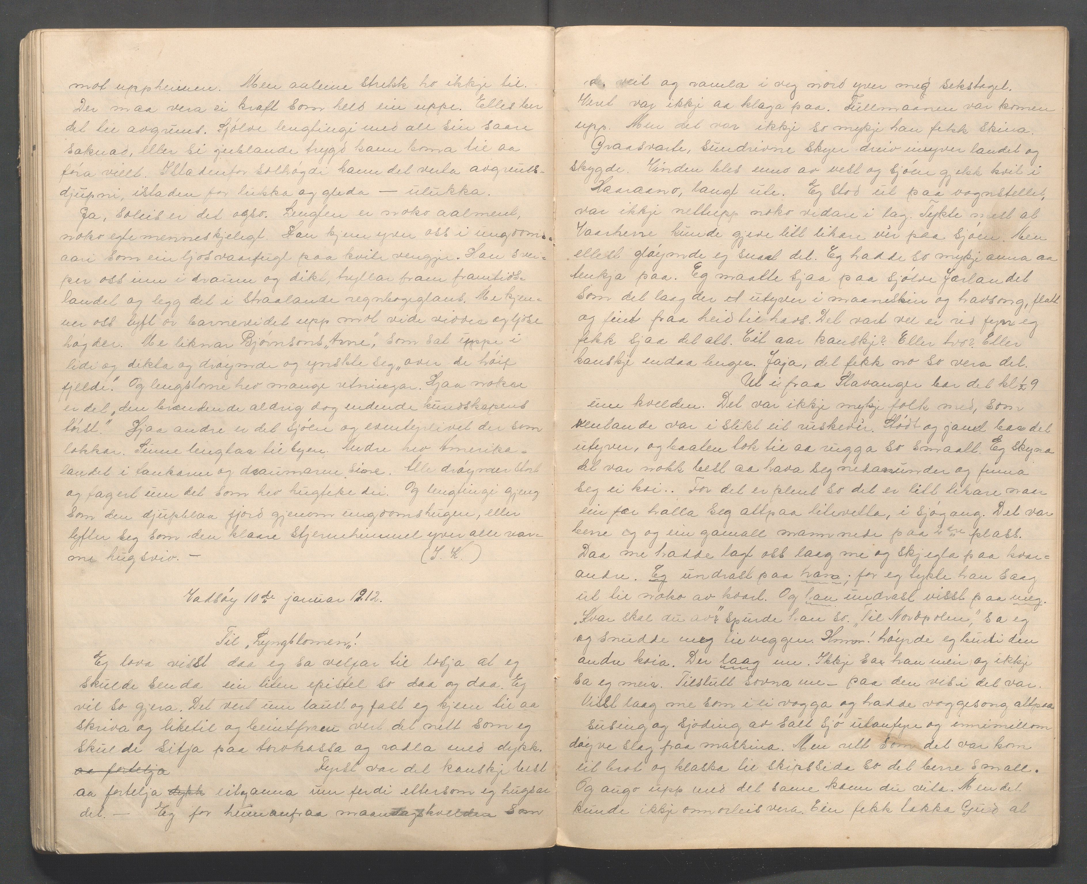 Hå kommune - PA 067  IOGT losje "Lyngblomen", IKAR/A-320/G/L0001:  "Lyngblomens avis, 1907-1912, p. 69