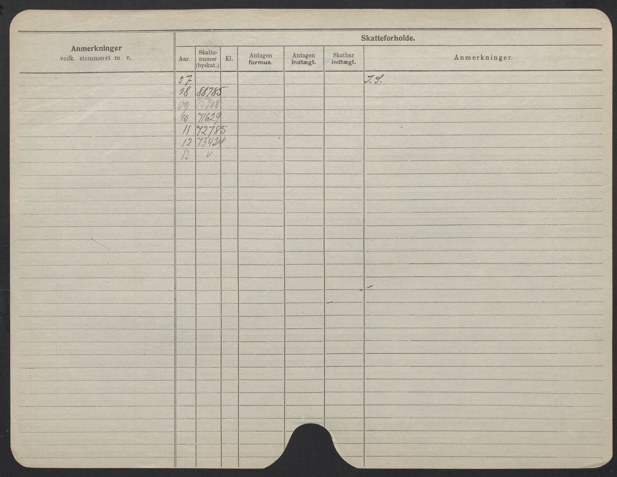 Oslo folkeregister, Registerkort, AV/SAO-A-11715/F/Fa/Fac/L0024: Kvinner, 1906-1914, p. 624b