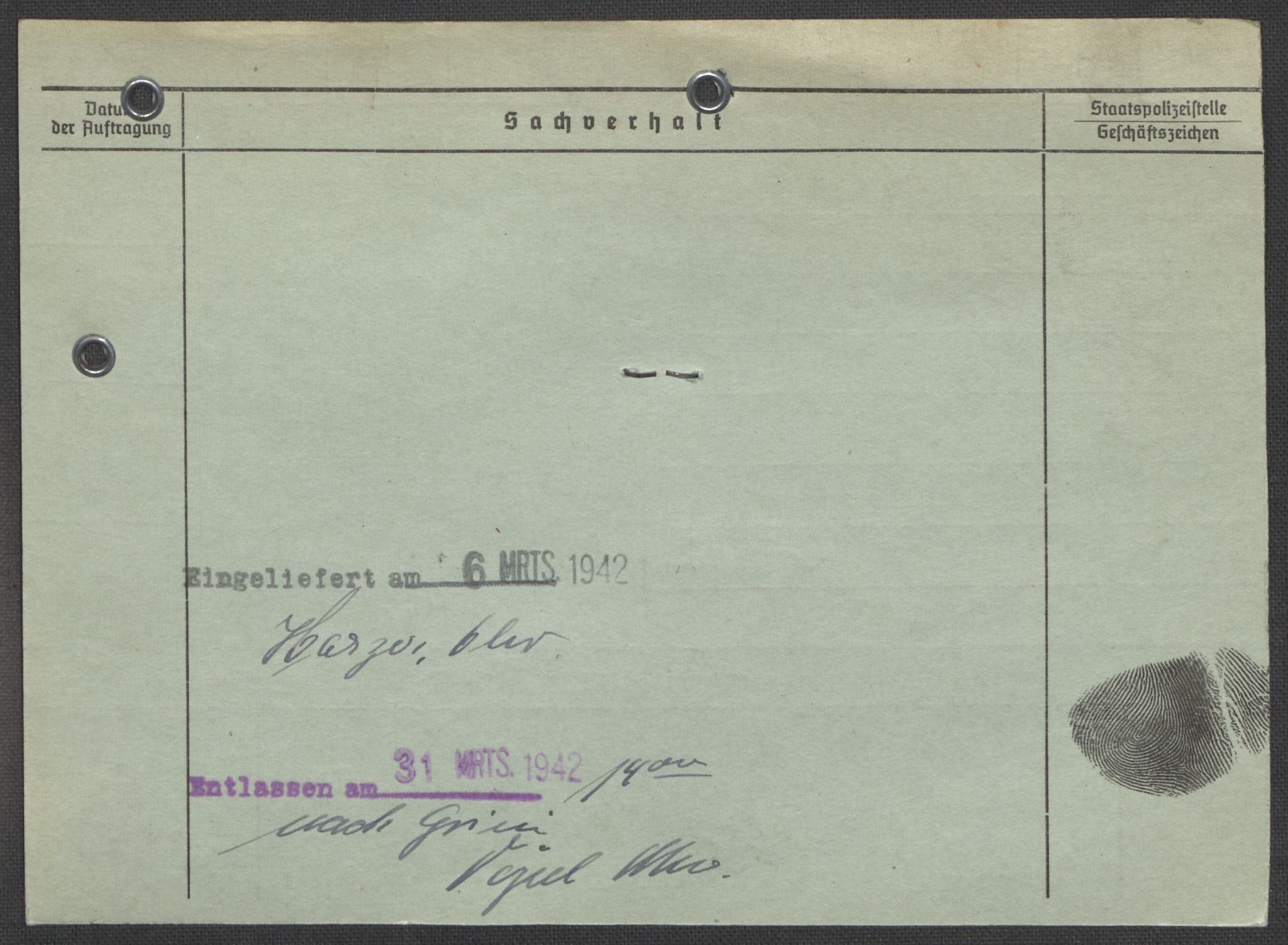 Befehlshaber der Sicherheitspolizei und des SD, RA/RAFA-5969/E/Ea/Eaa/L0005: Register over norske fanger i Møllergata 19: Hø-Kj, 1940-1945, p. 107