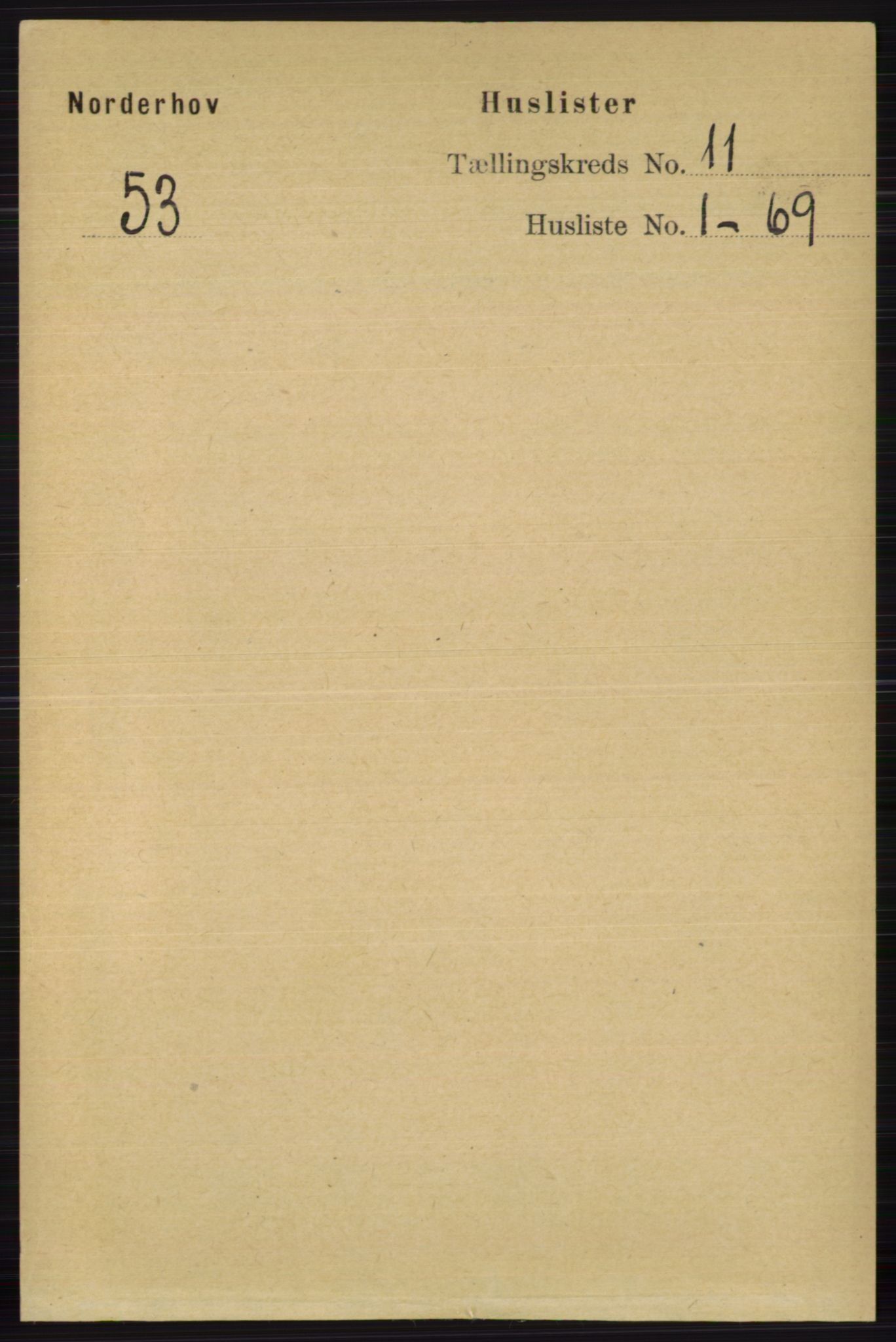 RA, 1891 census for 0613 Norderhov, 1891, p. 7990