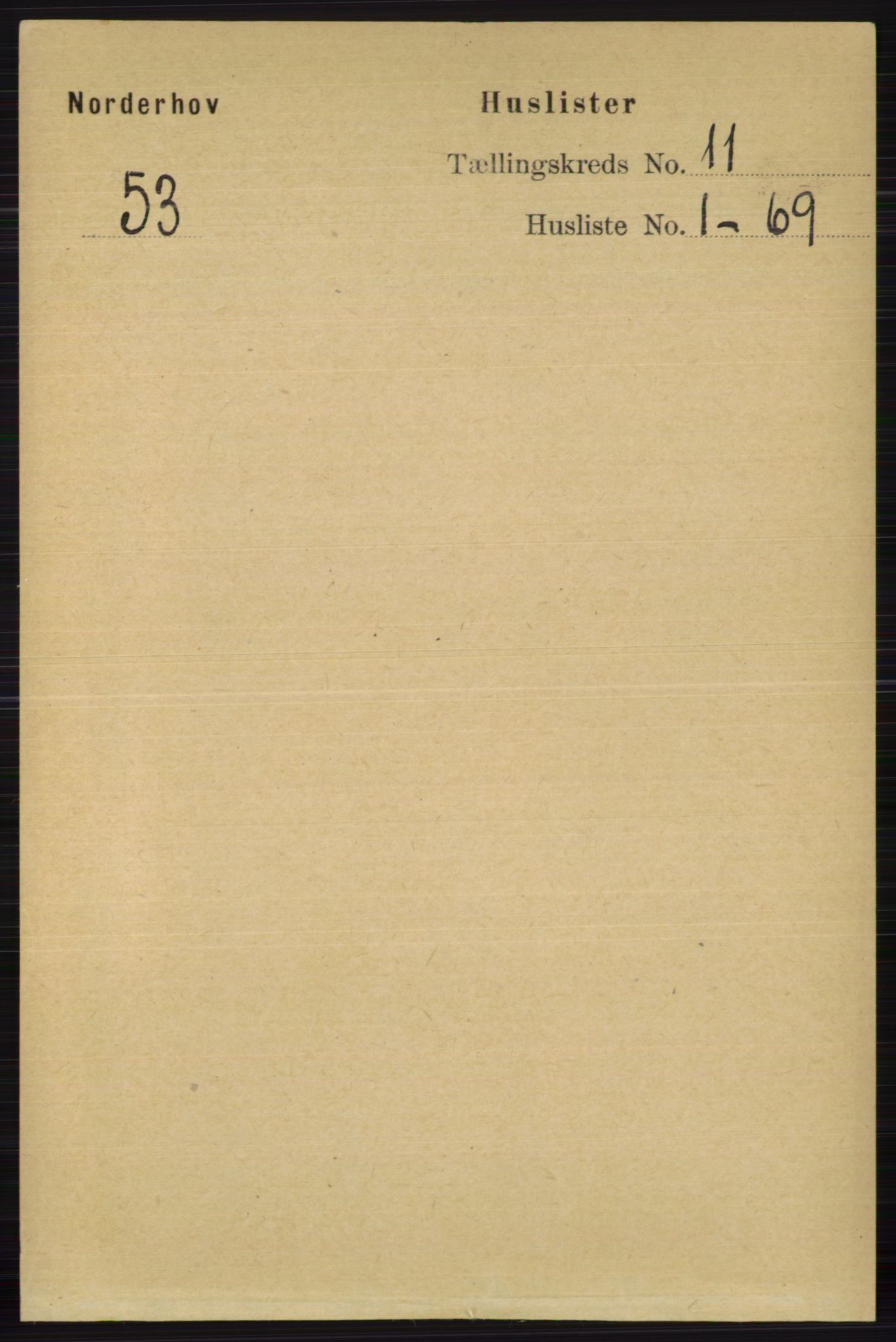 RA, 1891 census for 0613 Norderhov, 1891, p. 7990