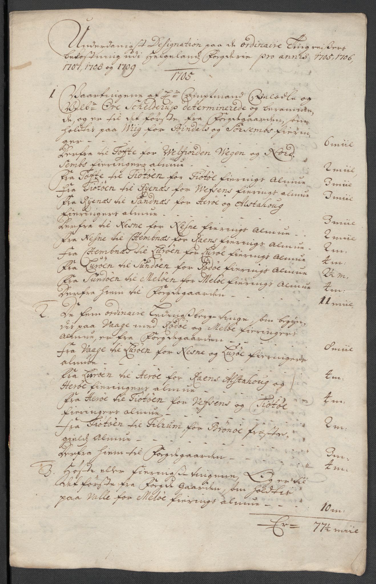 Rentekammeret inntil 1814, Reviderte regnskaper, Fogderegnskap, AV/RA-EA-4092/R65/L4509: Fogderegnskap Helgeland, 1706-1707, p. 303