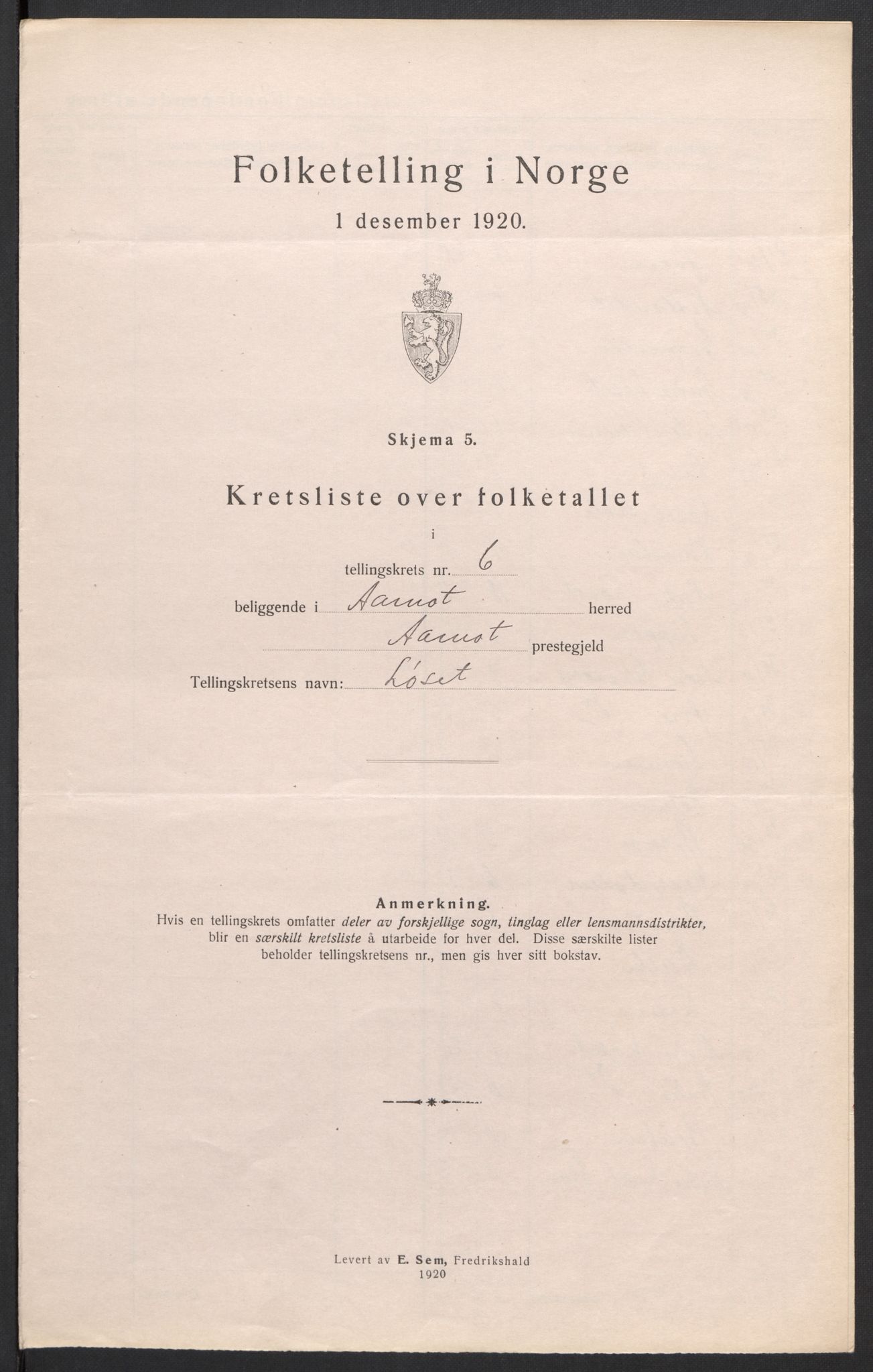 SAH, 1920 census for Åmot, 1920, p. 29
