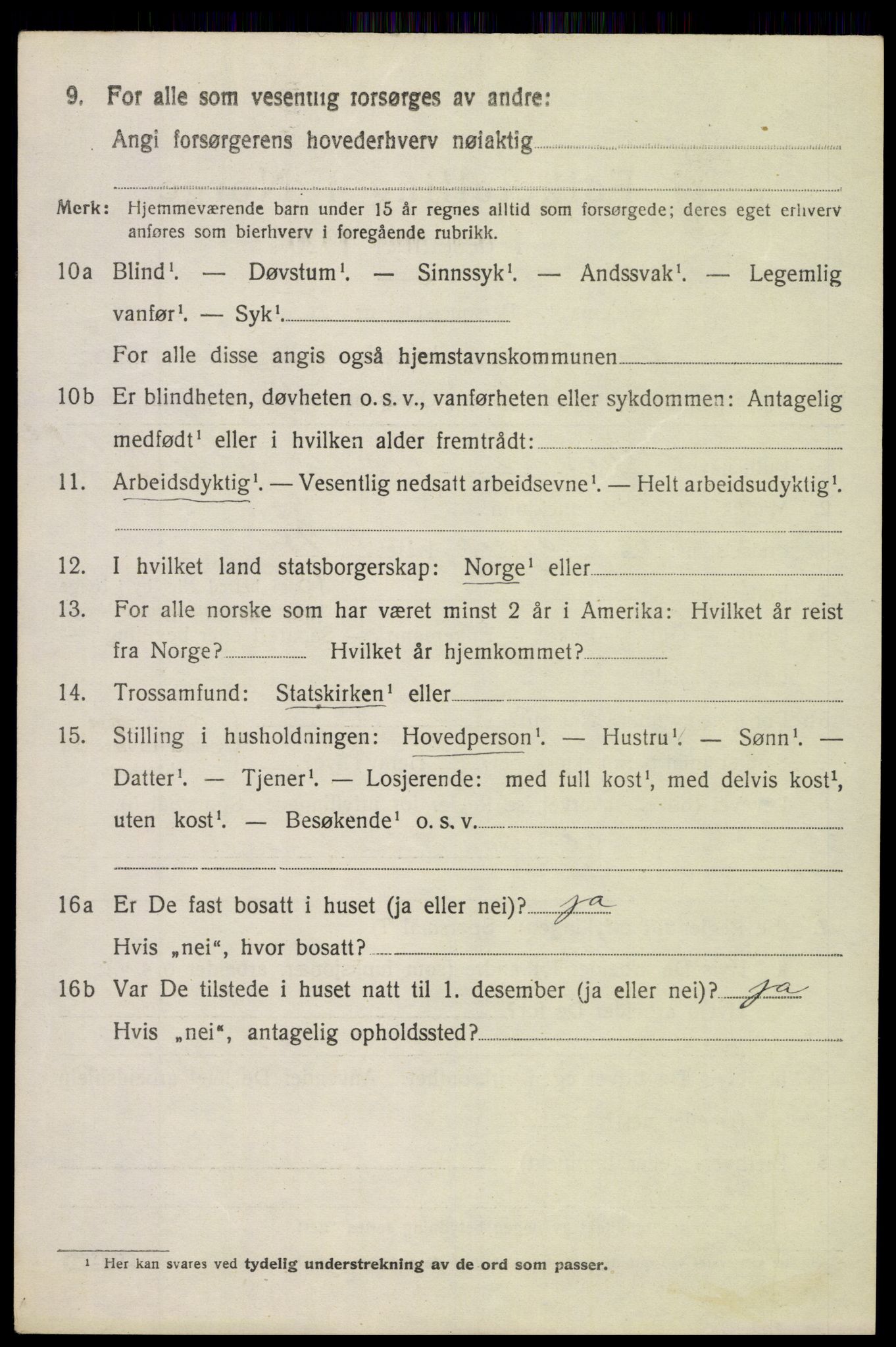 SAH, 1920 census for Etnedal, 1920, p. 1055