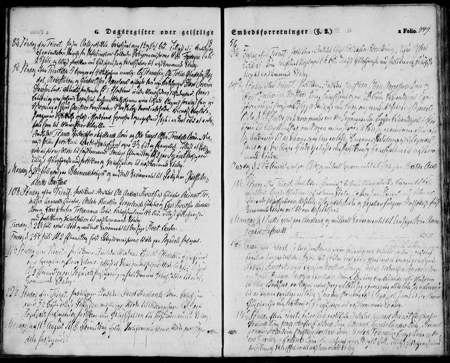 Sokndal sokneprestkontor, AV/SAST-A-101808: Parish register (official) no. A 8.2, 1842-1857, p. 449