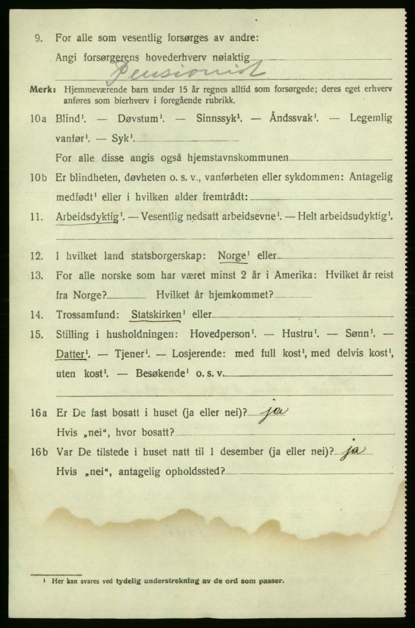 SAO, 1920 census for Fredrikshald, 1920, p. 19746