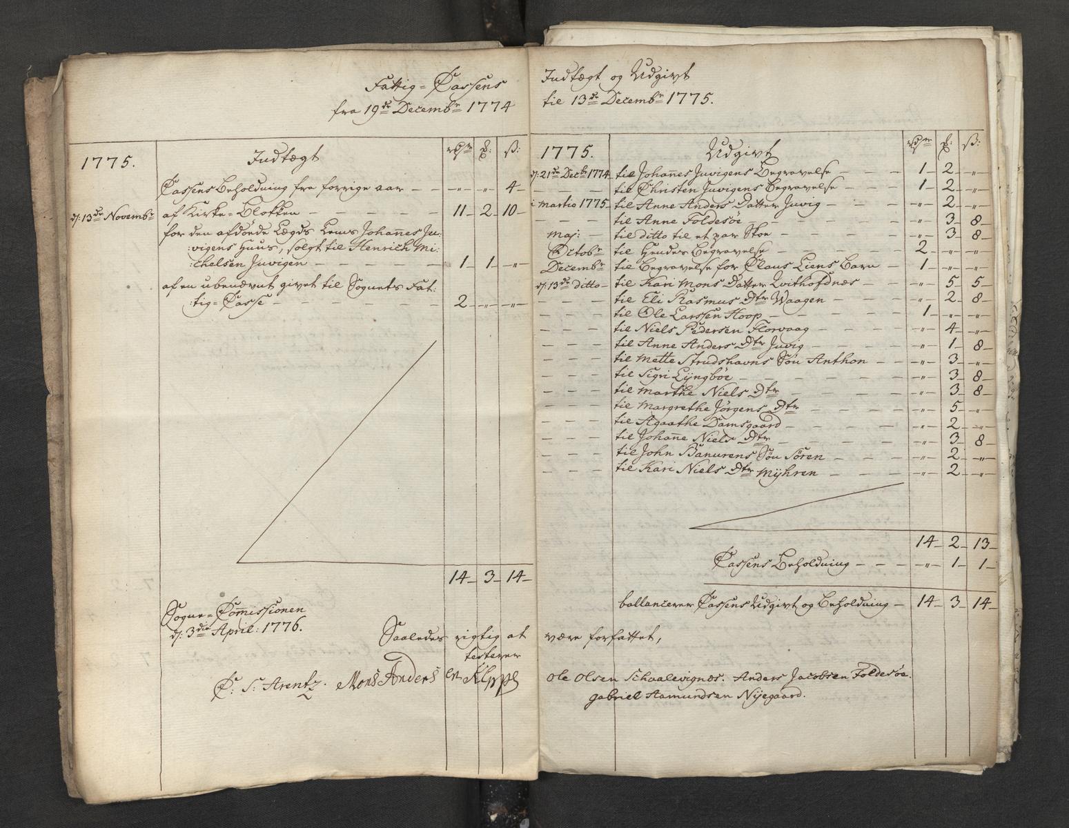 Overfattigkommisjonen i Bergen, AV/SAB-A-89001/H/L0098: Sognekommisjonens regnskaper, 1756-1798, p. 26