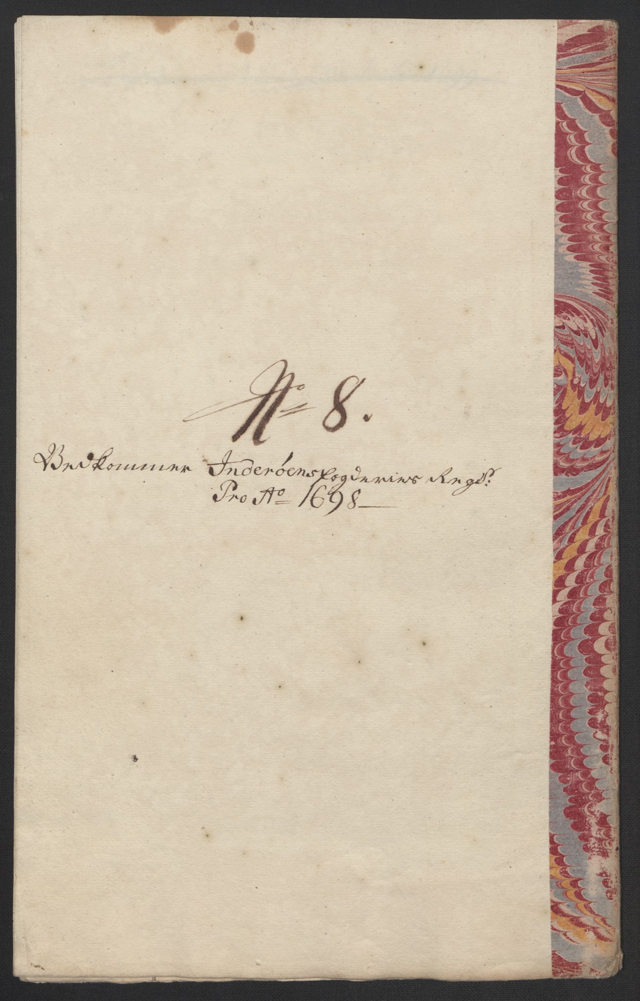 Rentekammeret inntil 1814, Reviderte regnskaper, Fogderegnskap, AV/RA-EA-4092/R63/L4310: Fogderegnskap Inderøy, 1698-1699, p. 157