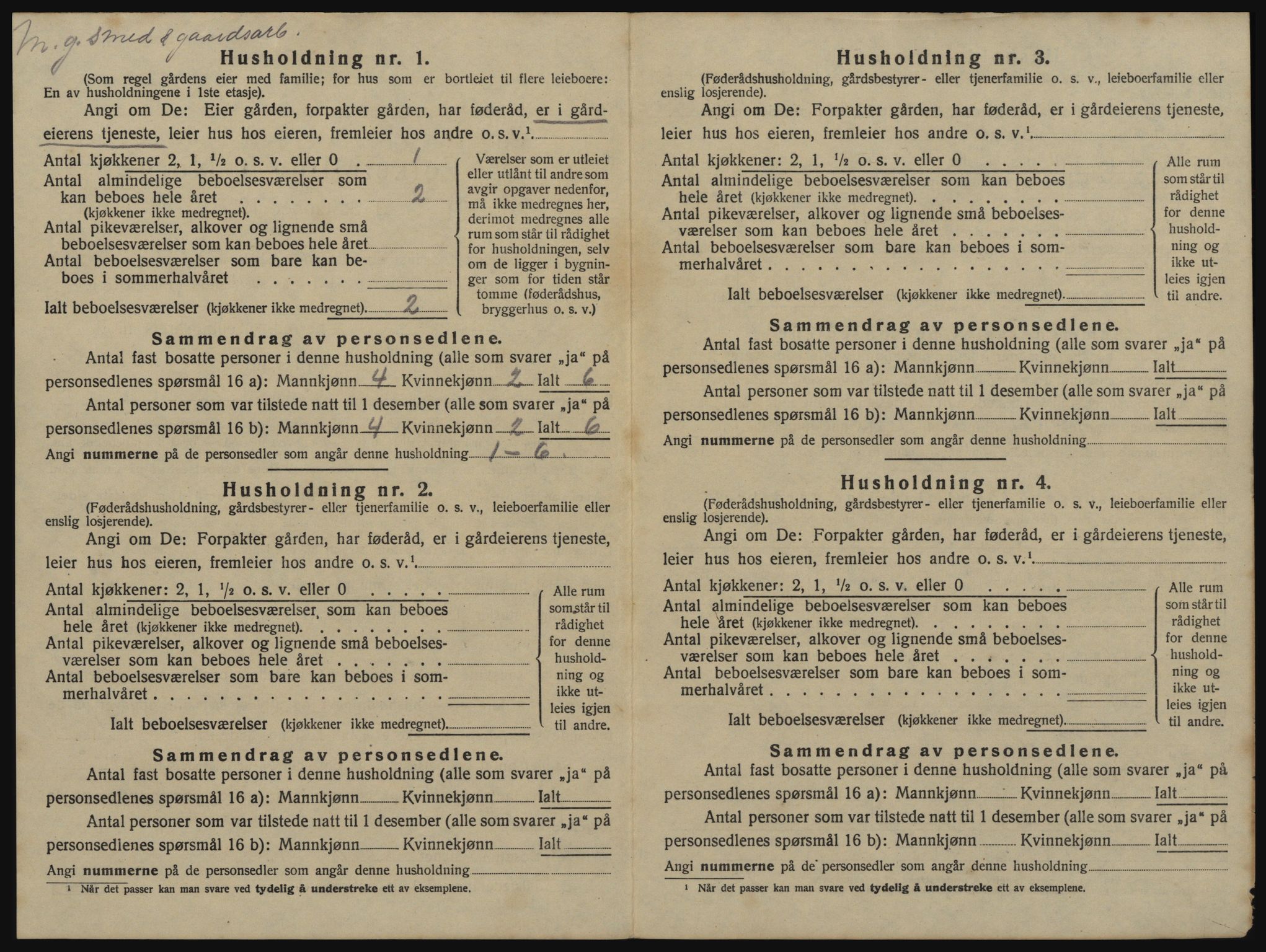 SAO, 1920 census for Bærum, 1920, p. 113