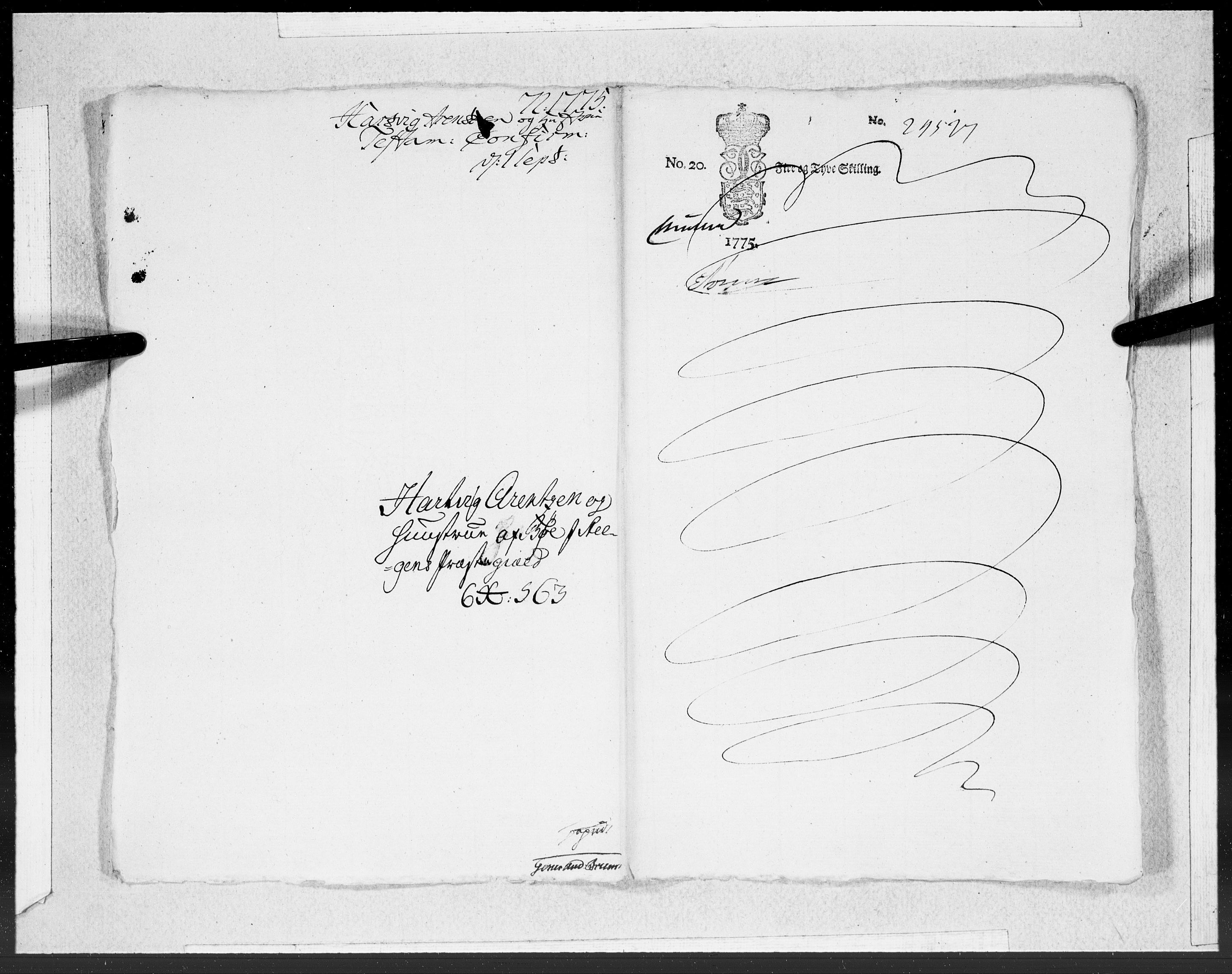 Danske Kanselli 1572-1799, AV/RA-EA-3023/F/Fc/Fcc/Fcca/L0217: Norske innlegg 1572-1799, 1775, p. 290