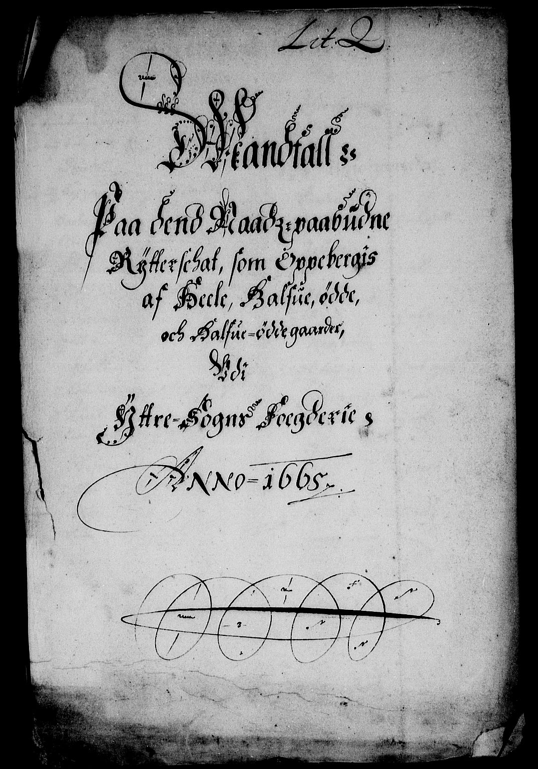 Rentekammeret inntil 1814, Reviderte regnskaper, Stiftamtstueregnskaper, Bergen stiftamt, AV/RA-EA-6043/R/Rc/L0016: Bergen stiftamt, 1665