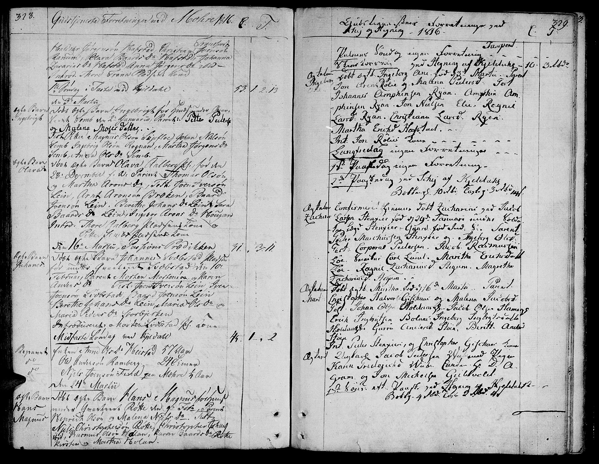 Ministerialprotokoller, klokkerbøker og fødselsregistre - Nord-Trøndelag, AV/SAT-A-1458/735/L0332: Parish register (official) no. 735A03, 1795-1816, p. 328-329