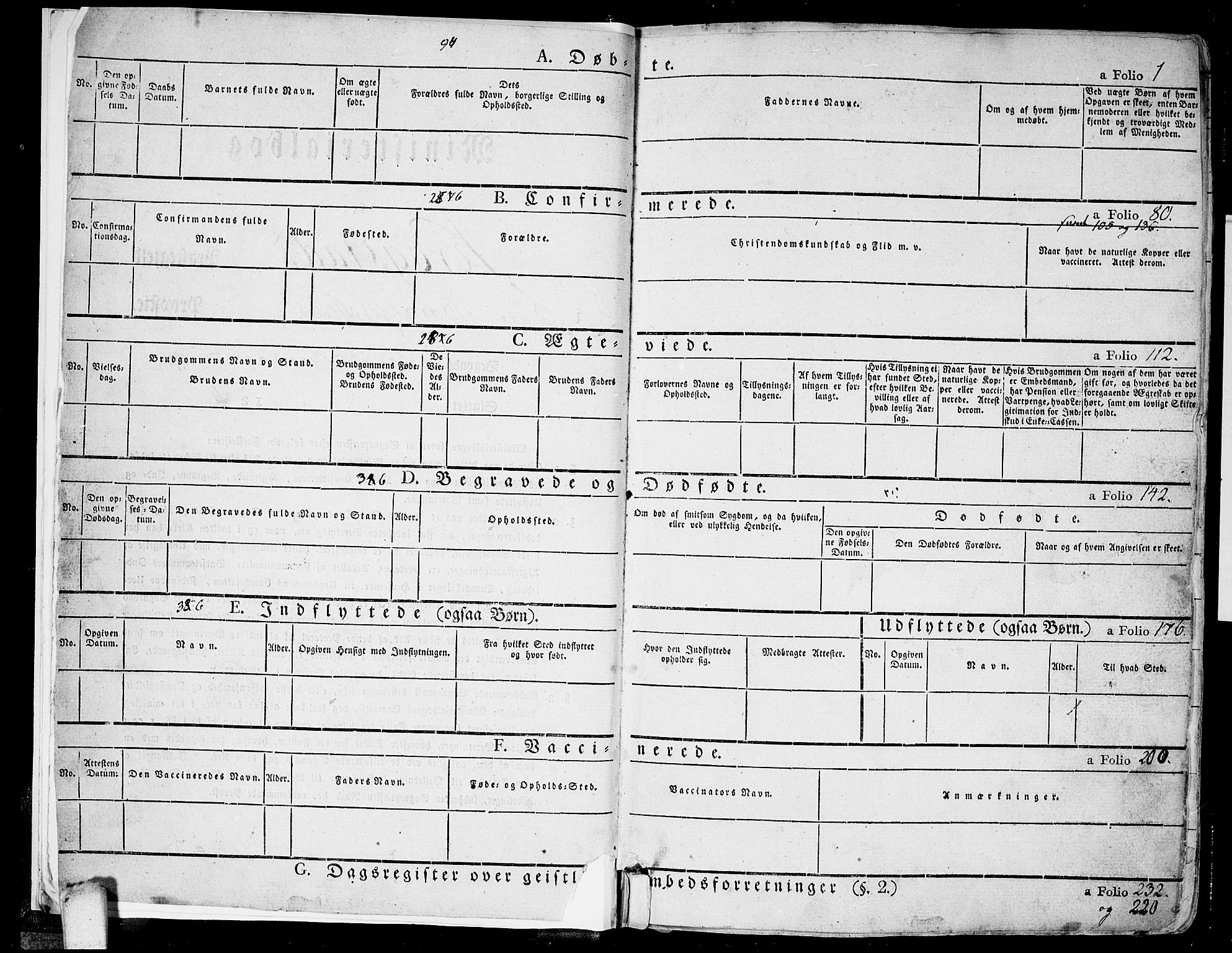 Kråkstad prestekontor Kirkebøker, SAO/A-10125a/F/Fa/L0004: Parish register (official) no. I 4, 1825-1837