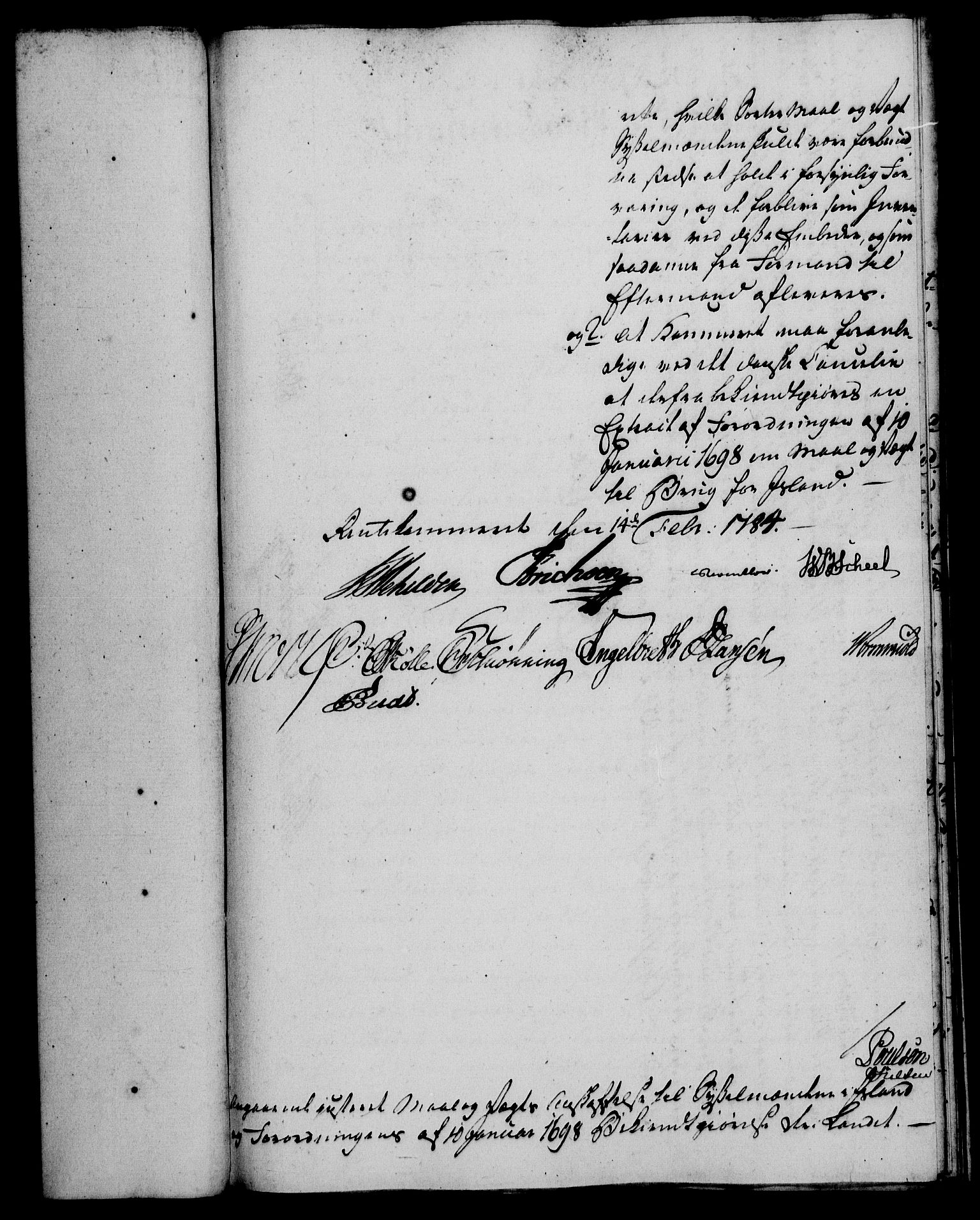 Rentekammeret, Kammerkanselliet, AV/RA-EA-3111/G/Gf/Gfa/L0066: Norsk relasjons- og resolusjonsprotokoll (merket RK 52.66), 1784, p. 170