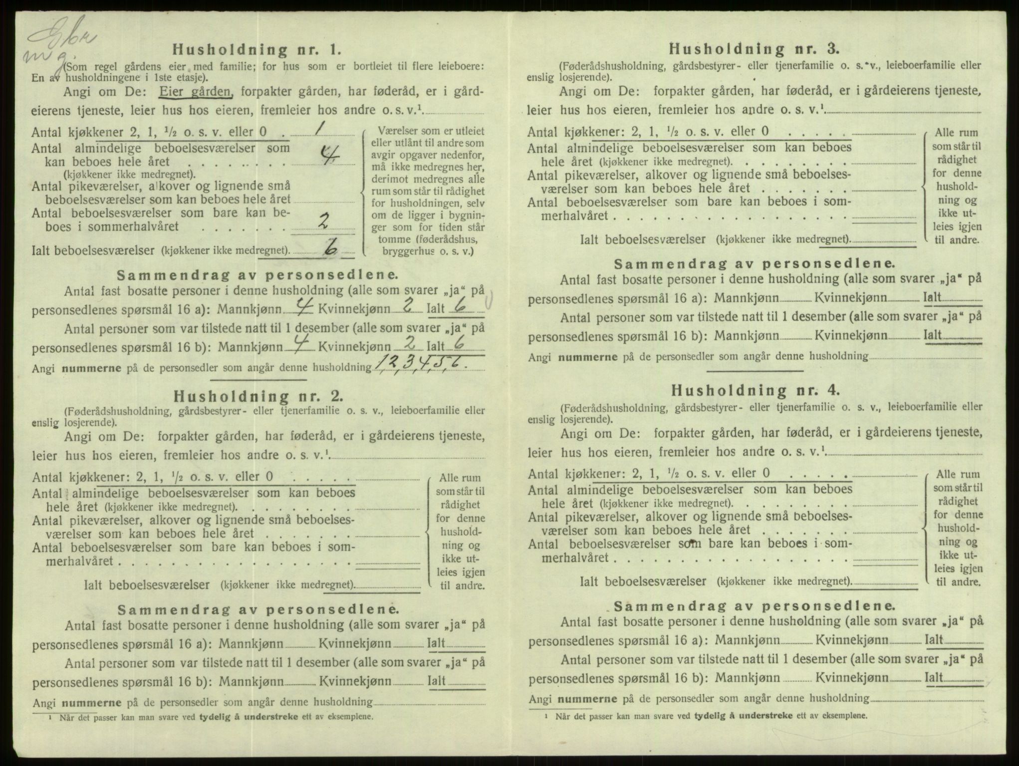 SAB, 1920 census for Eid, 1920, p. 223