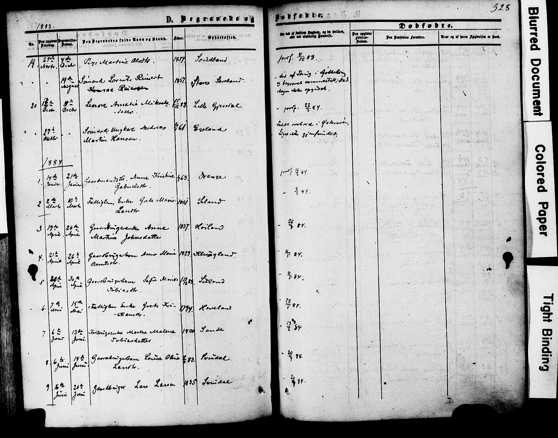 Herad sokneprestkontor, AV/SAK-1111-0018/F/Fa/Faa/L0005: Parish register (official) no. A 5, 1853-1886, p. 328