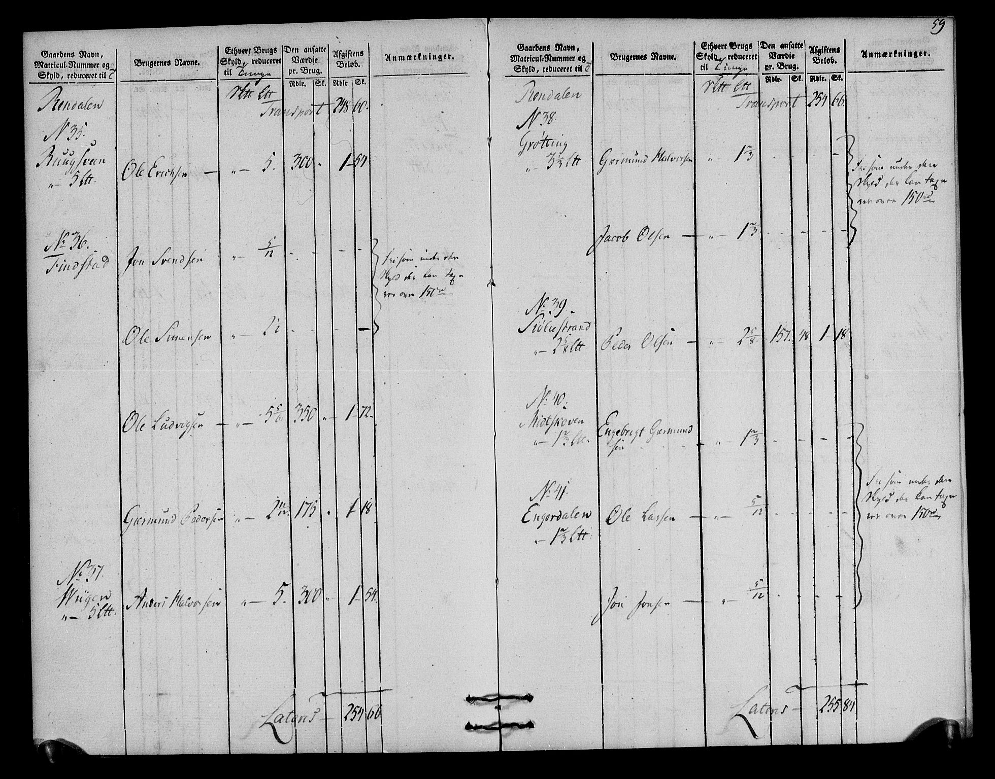 Rentekammeret inntil 1814, Realistisk ordnet avdeling, AV/RA-EA-4070/N/Ne/Nea/L0030: Østerdal fogderi. Oppebørselsregister, 1803-1804, p. 62