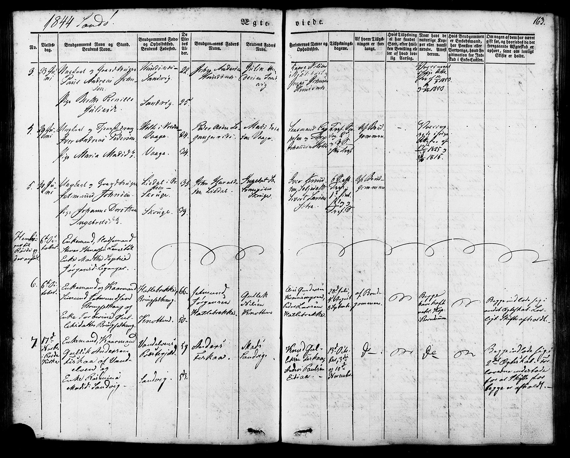 Ministerialprotokoller, klokkerbøker og fødselsregistre - Møre og Romsdal, AV/SAT-A-1454/503/L0034: Parish register (official) no. 503A02, 1841-1884, p. 163