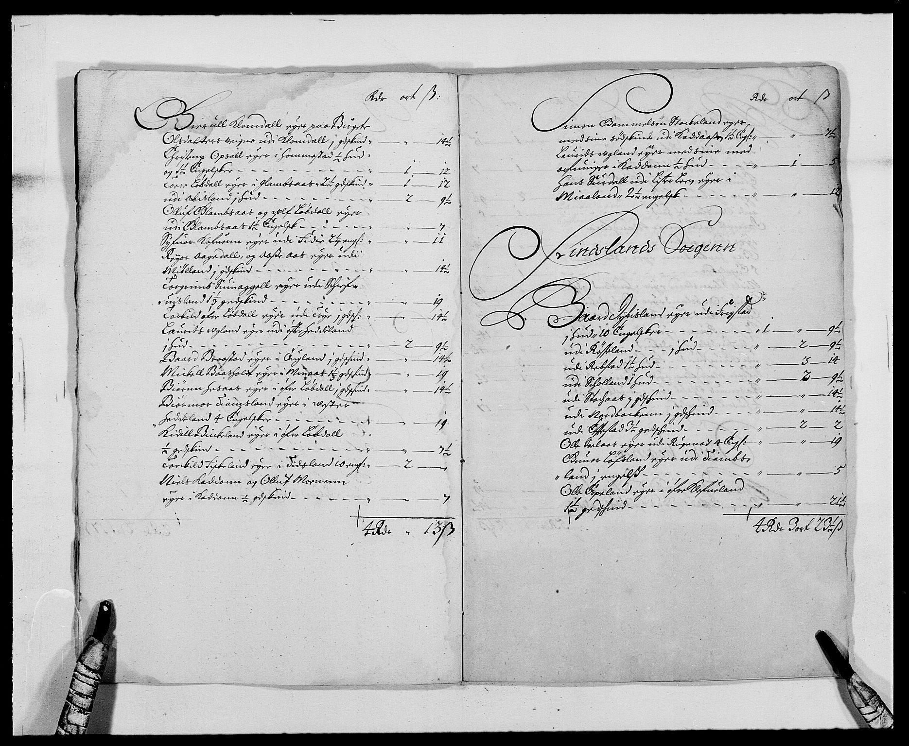 Rentekammeret inntil 1814, Reviderte regnskaper, Fogderegnskap, AV/RA-EA-4092/R42/L2539: Mandal fogderi, 1671-1675, p. 274