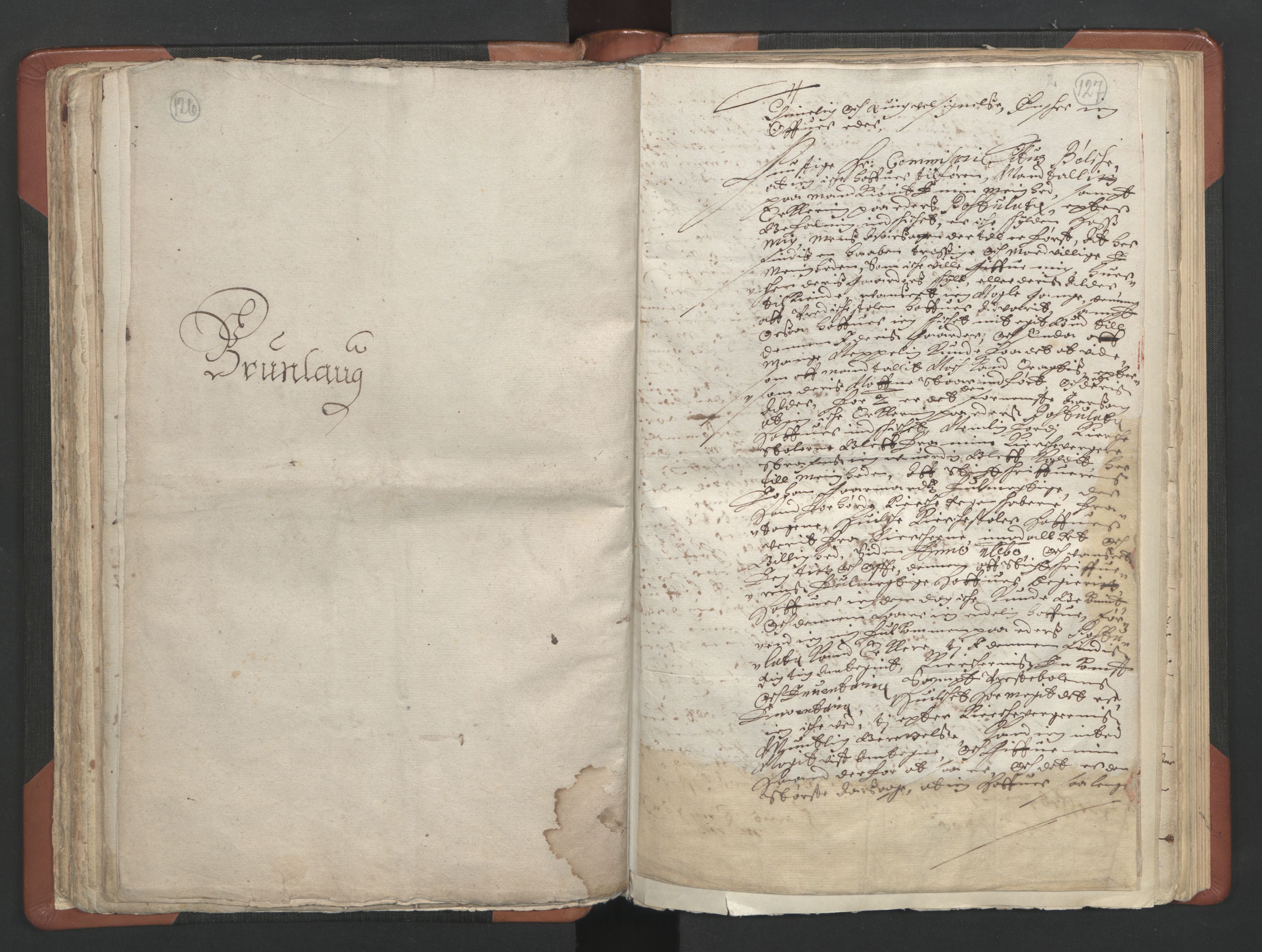 RA, Vicar's Census 1664-1666, no. 11: Brunlanes deanery, 1664-1666, p. 126-127