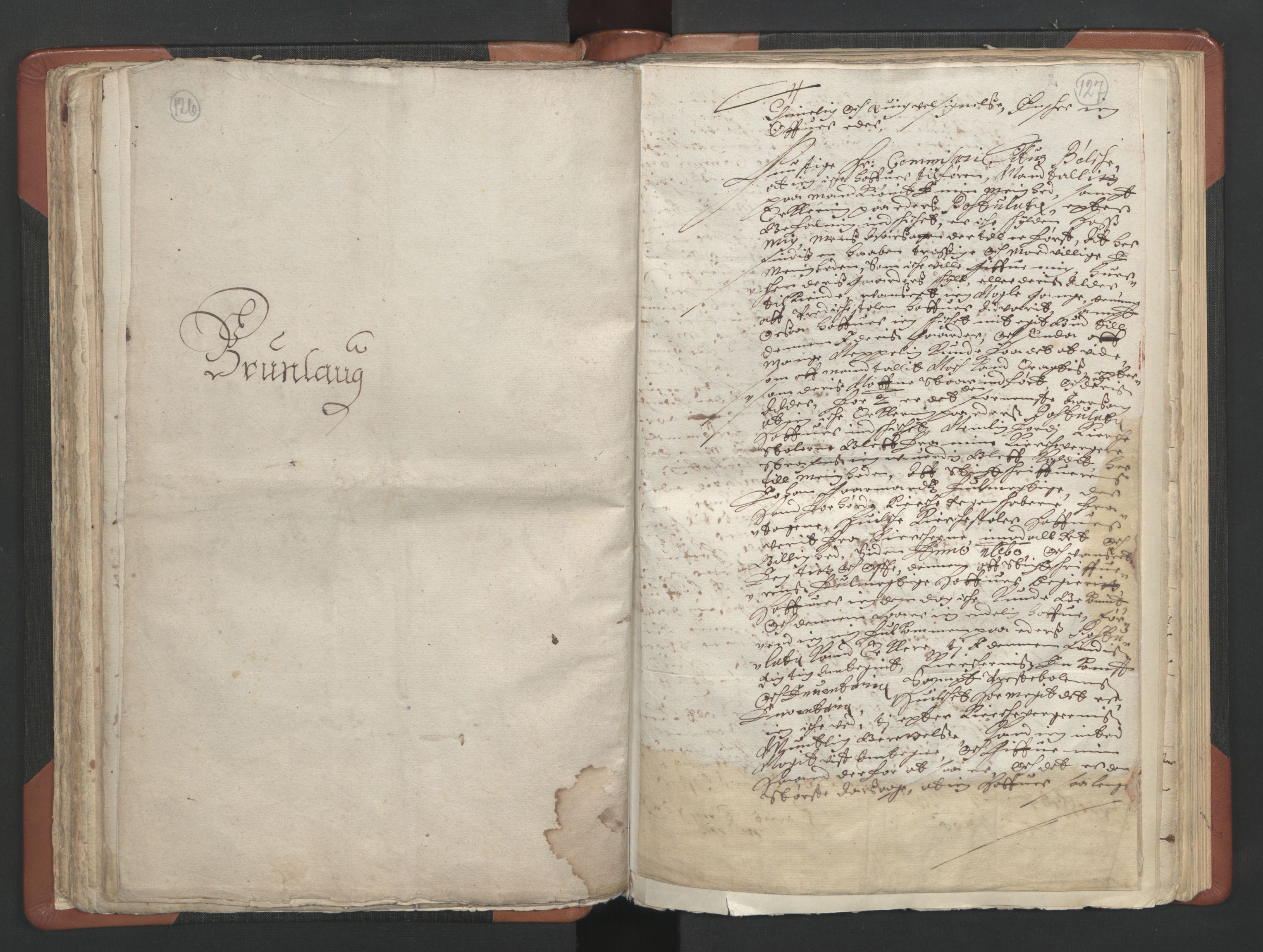 RA, Vicar's Census 1664-1666, no. 11: Brunlanes deanery, 1664-1666, p. 126-127