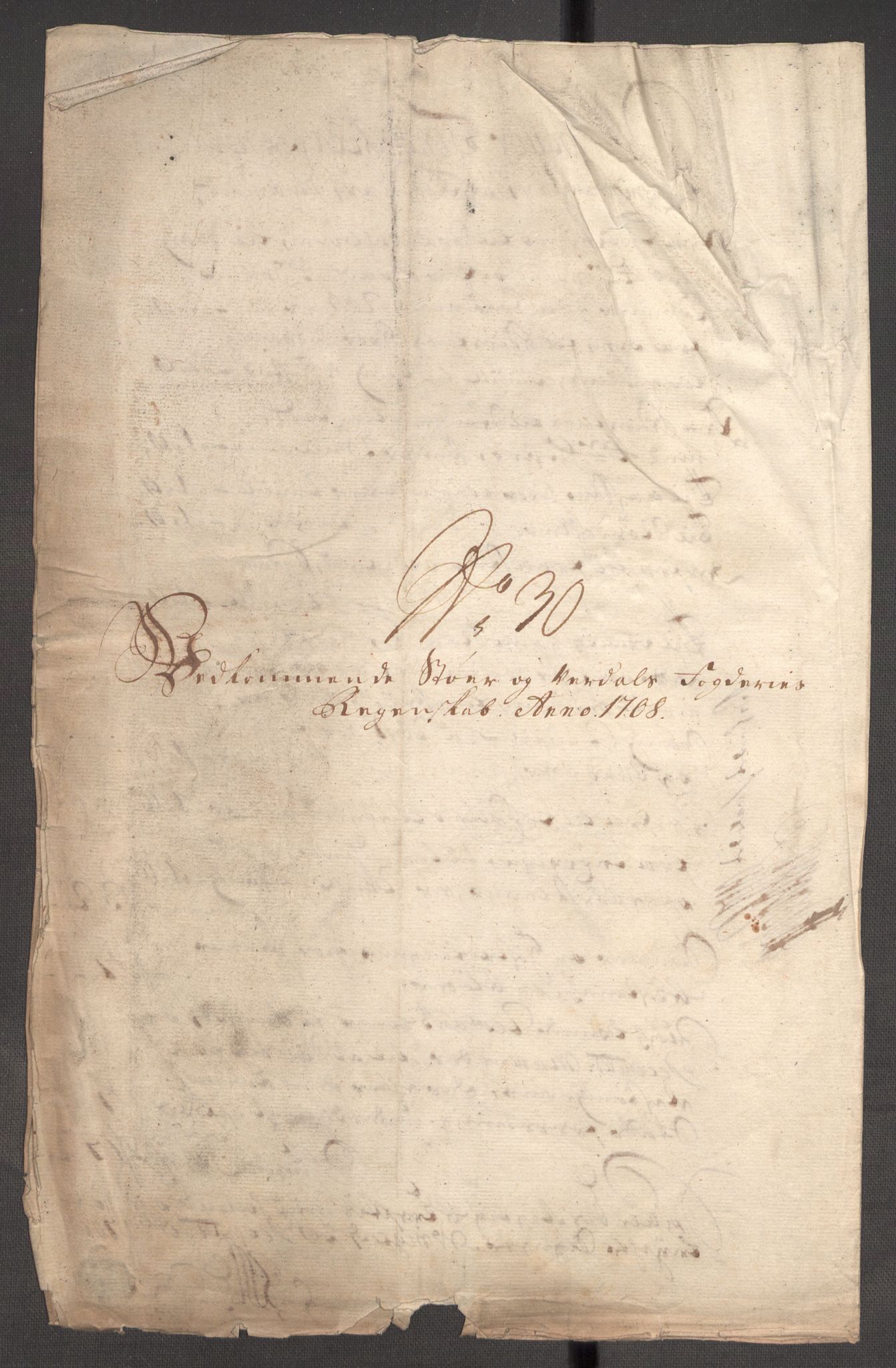 Rentekammeret inntil 1814, Reviderte regnskaper, Fogderegnskap, AV/RA-EA-4092/R62/L4198: Fogderegnskap Stjørdal og Verdal, 1708, p. 306