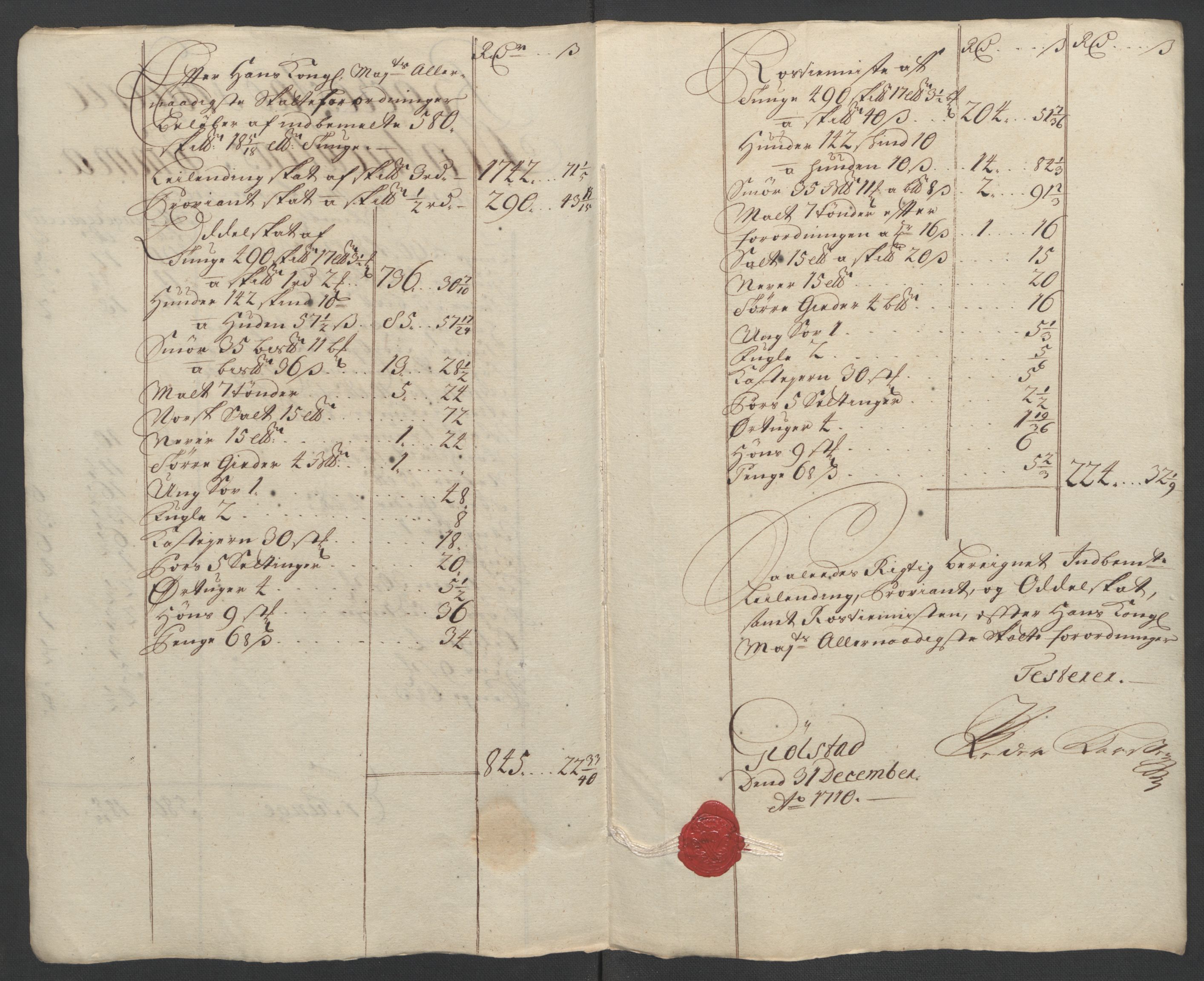 Rentekammeret inntil 1814, Reviderte regnskaper, Fogderegnskap, RA/EA-4092/R07/L0302: Fogderegnskap Rakkestad, Heggen og Frøland, 1710, p. 208
