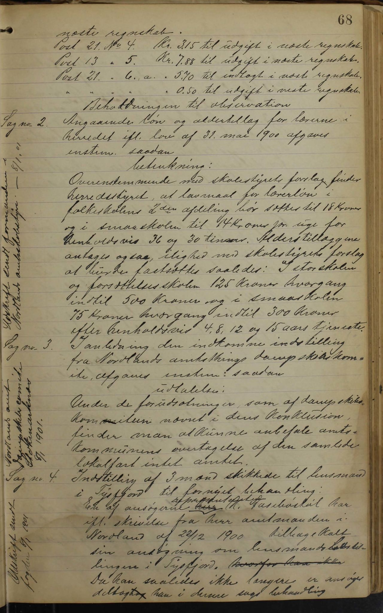 Tysfjord kommune. Formannskapet, AIN/K-18500.150/100/L0002: Forhandlingsprotokoll for Tysfjordens formandskap, 1895-1912