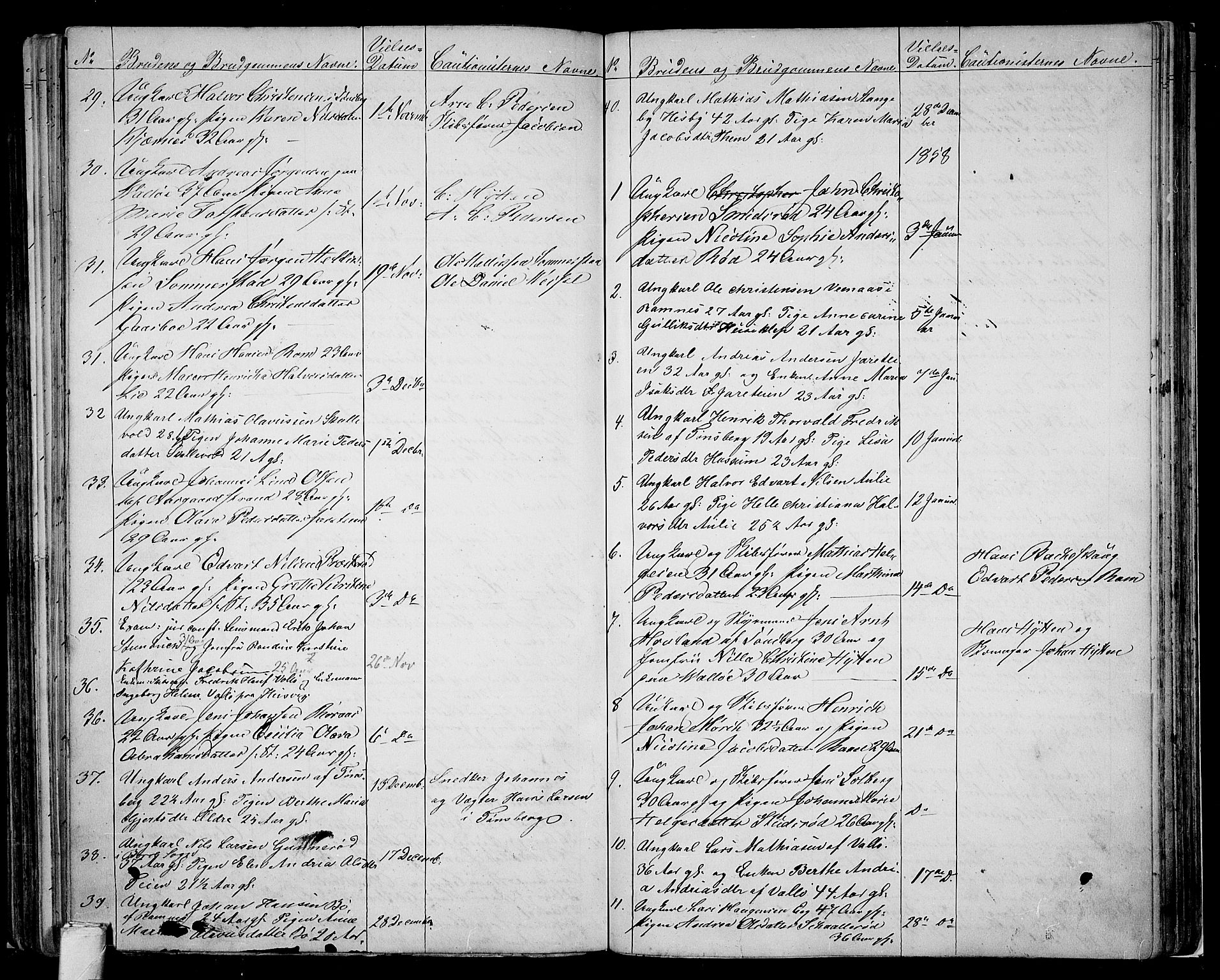 Sem kirkebøker, AV/SAKO-A-5/G/Ga/L0004: Parish register (copy) no. I 4, 1855-1877