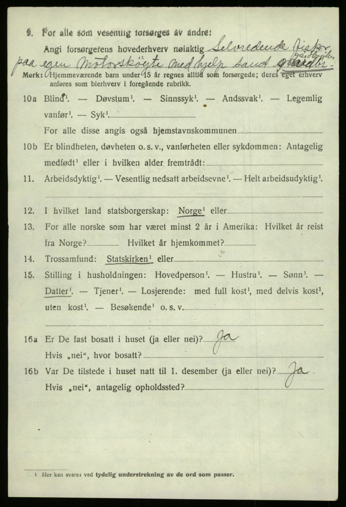 SAB, 1920 census for Bremanger, 1920, p. 5131