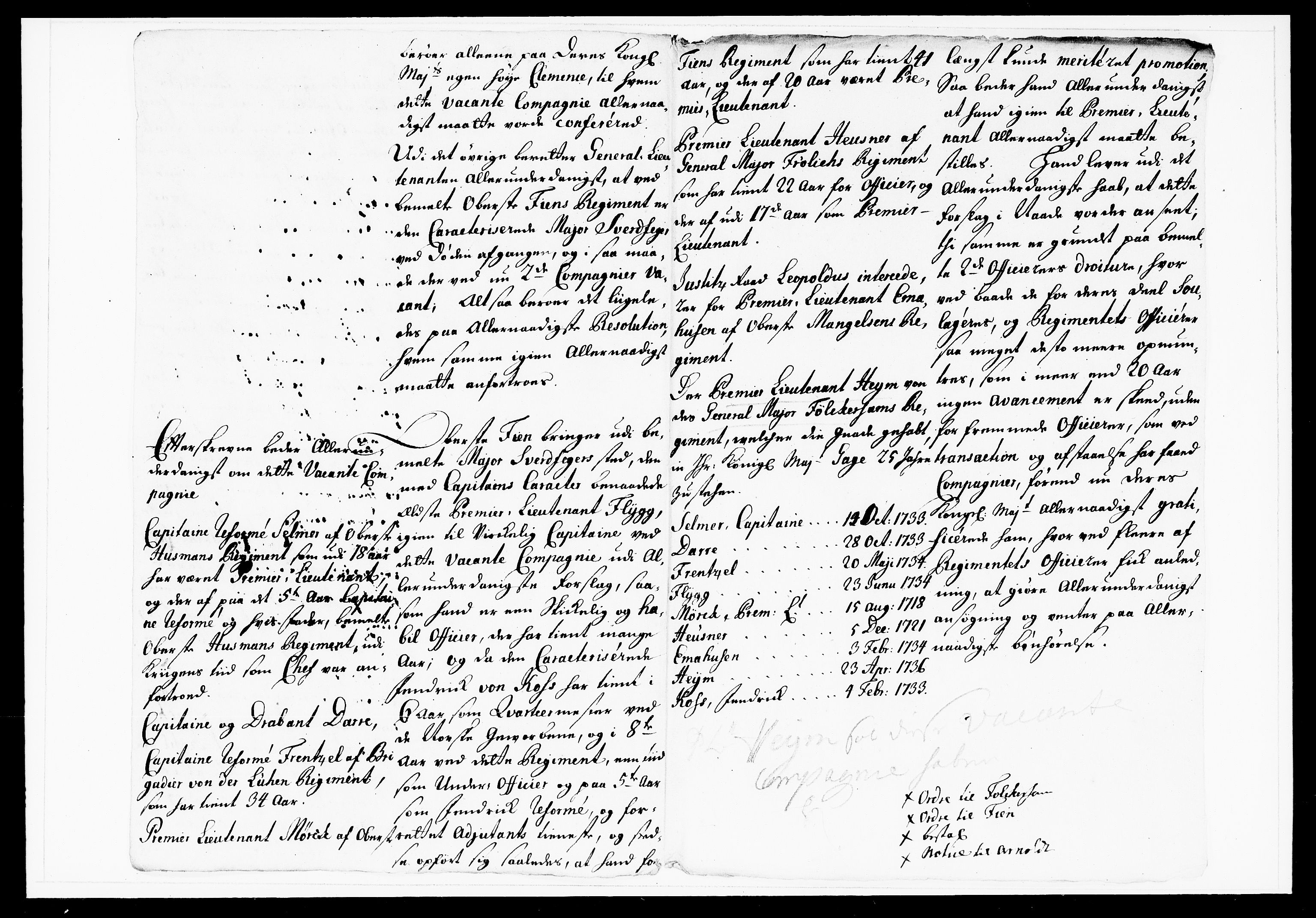 Krigskollegiet, Krigskancelliet, DRA/A-0006/-/1143-1150: Refererede sager, 1738, p. 24