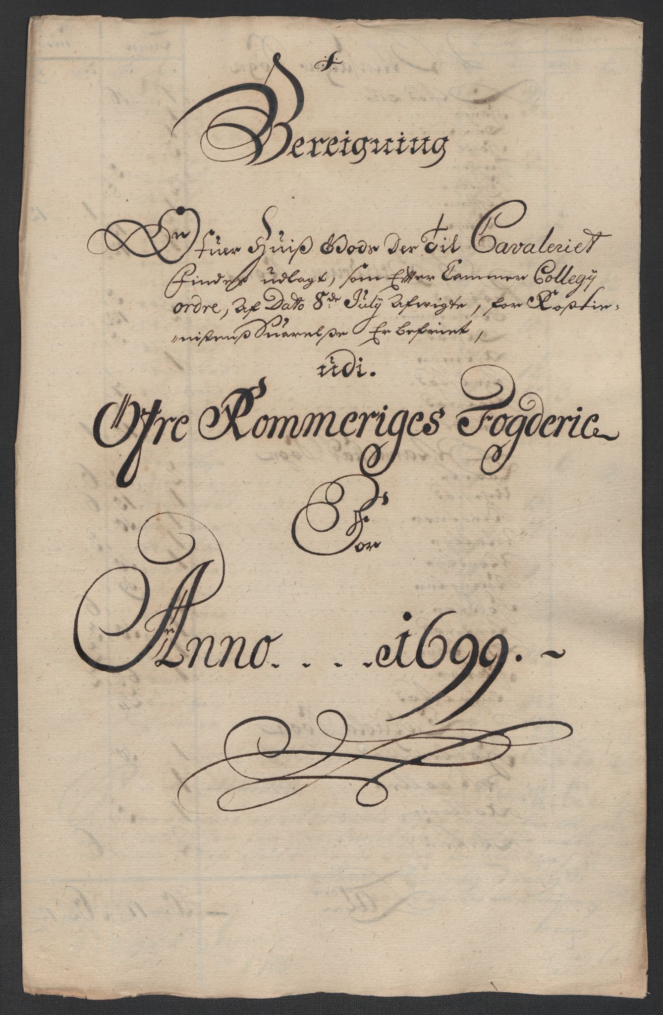 Rentekammeret inntil 1814, Reviderte regnskaper, Fogderegnskap, RA/EA-4092/R12/L0711: Fogderegnskap Øvre Romerike, 1699, p. 243