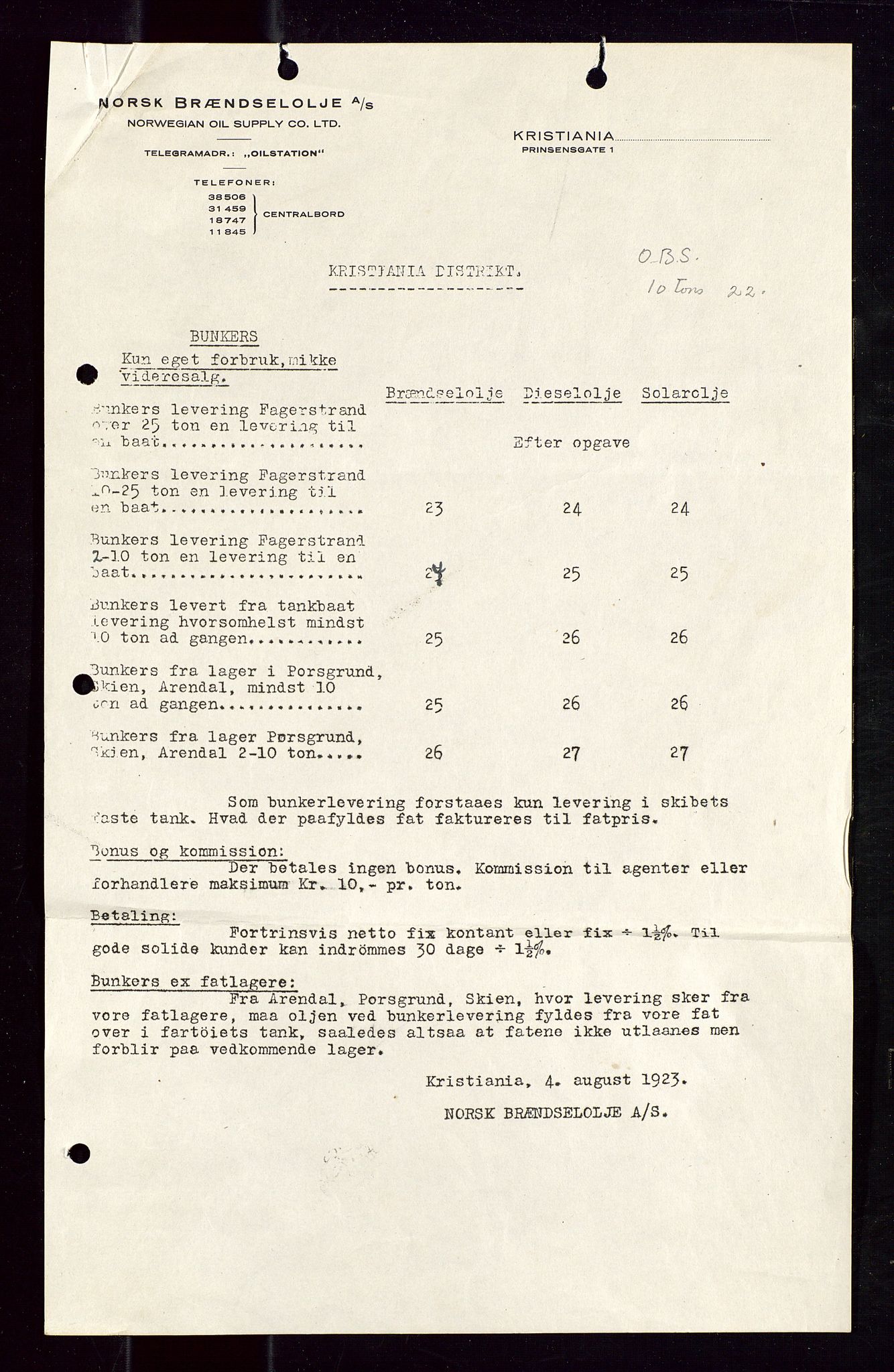 Pa 1521 - A/S Norske Shell, SAST/A-101915/E/Ea/Eaa/L0013: Sjefskorrespondanse, 1924, p. 14